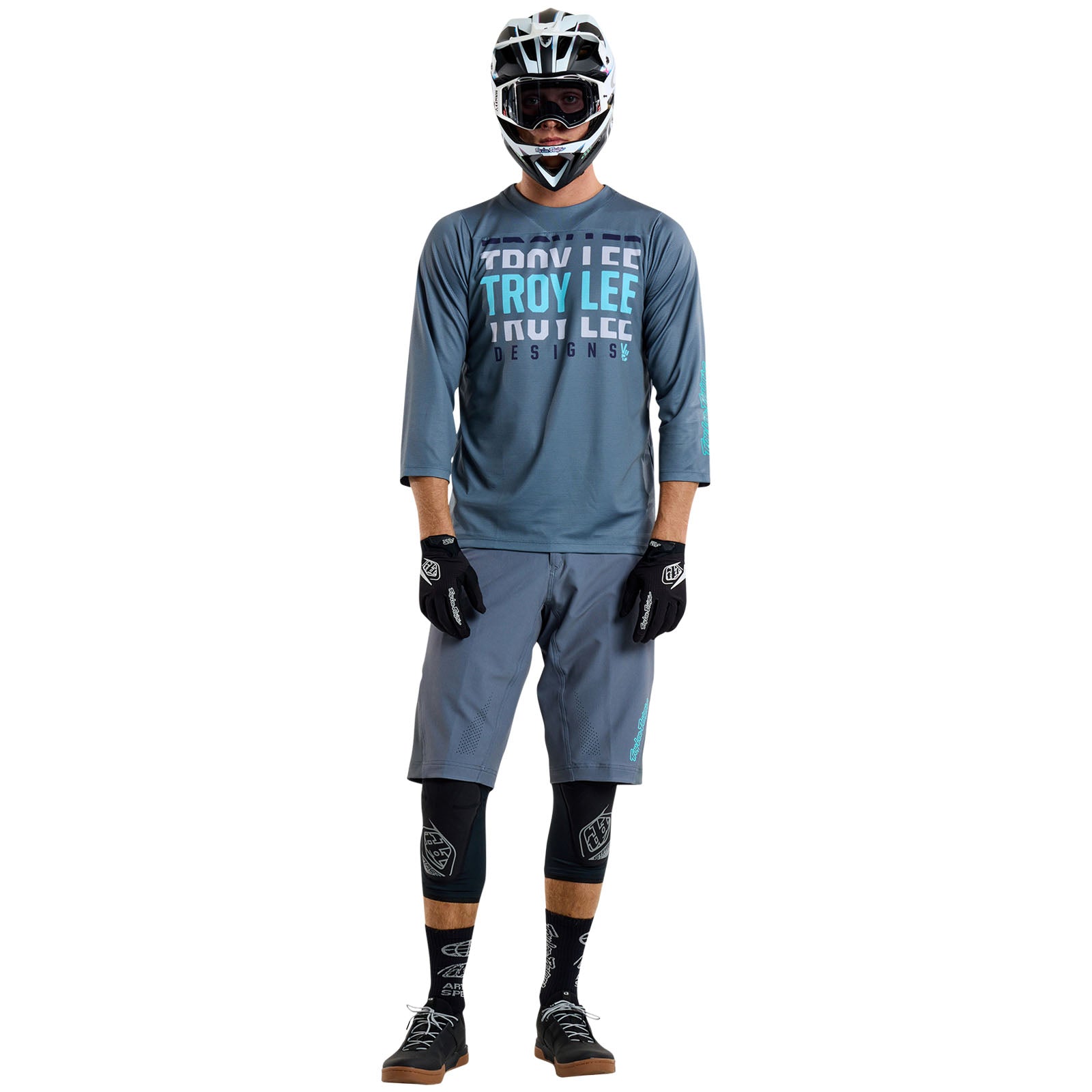 TLD Ruckus 3/4-Trikot Spun, Stahlblau