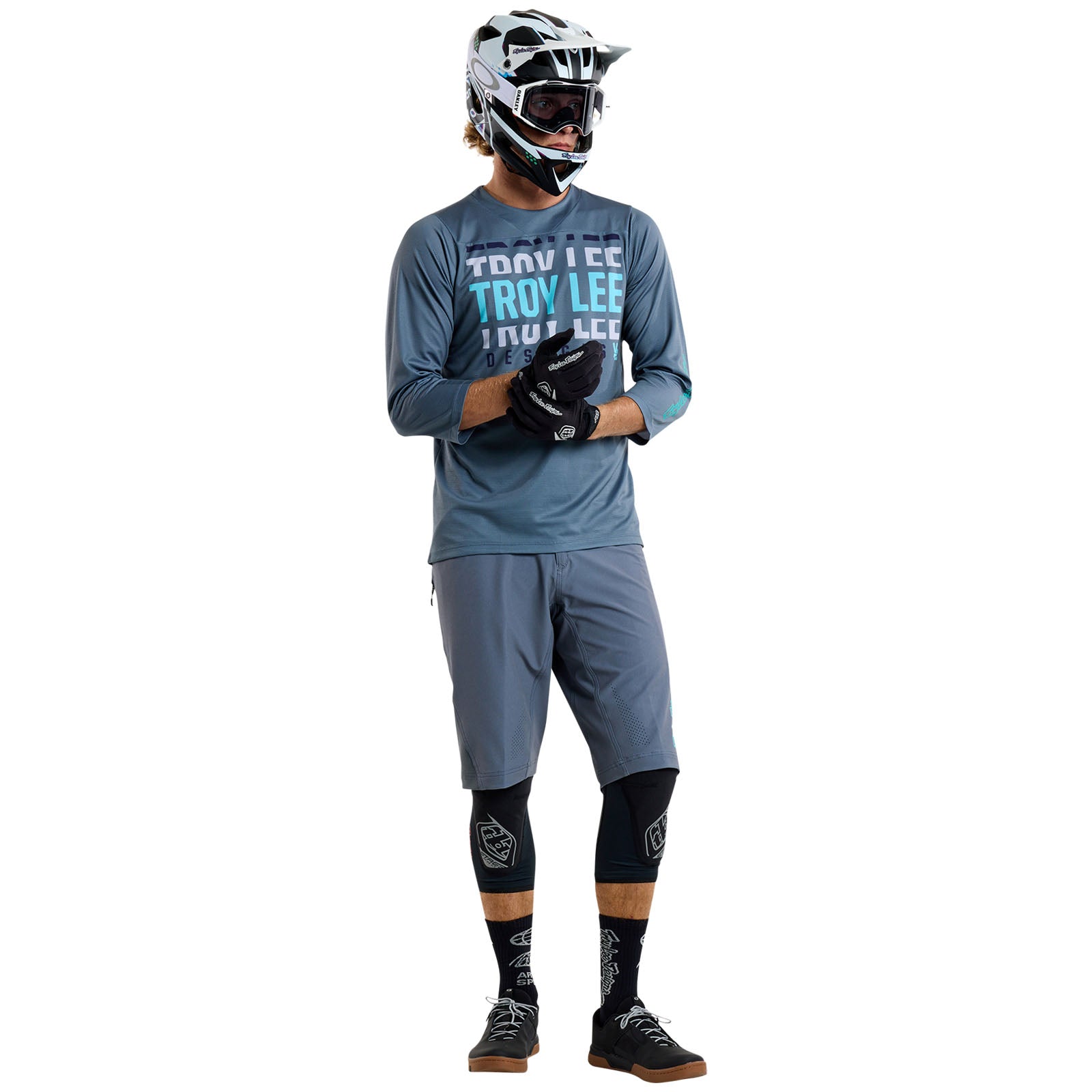 TLD Ruckus 3/4-Trikot Spun, Stahlblau