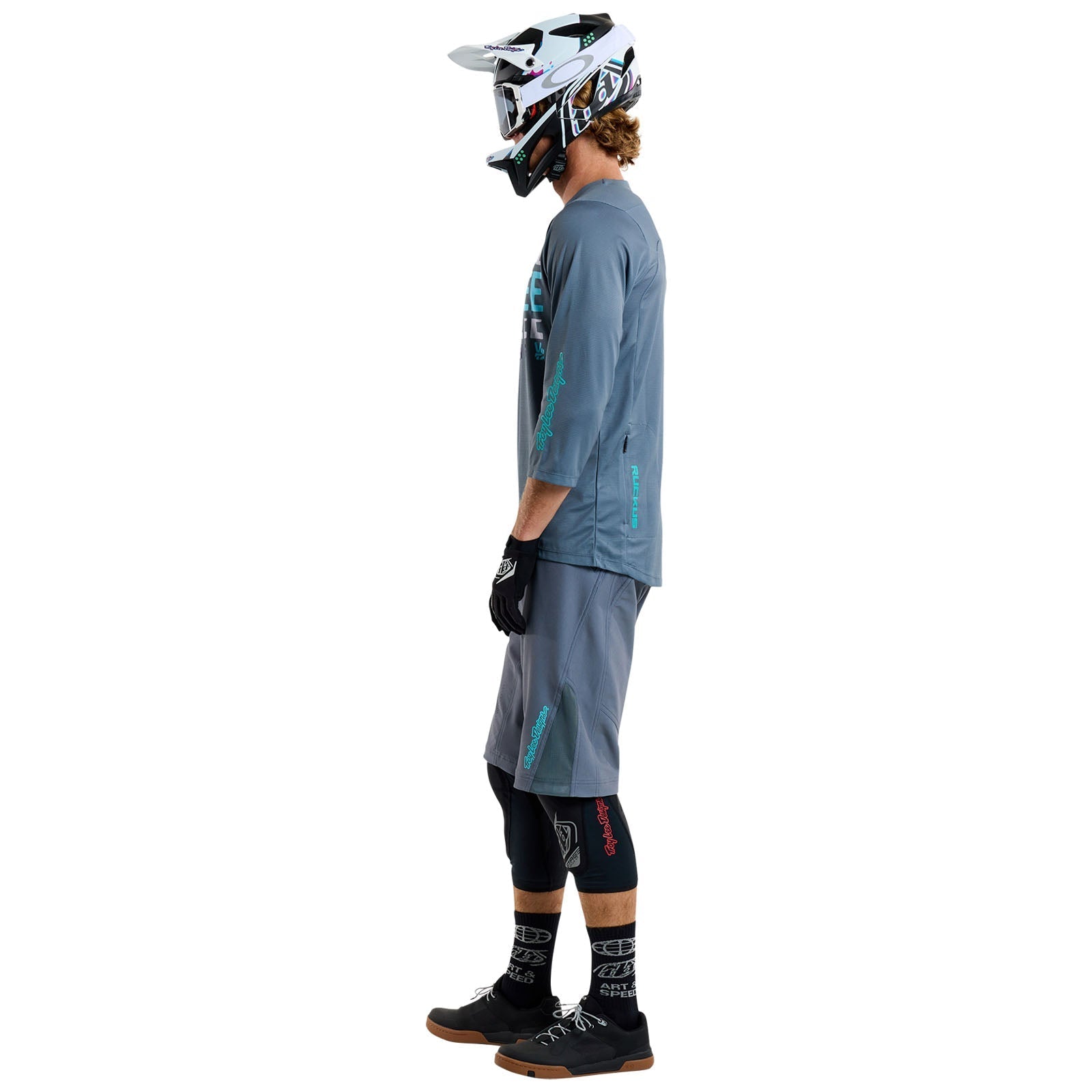 TLD Ruckus 3/4-Trikot Spun, Stahlblau