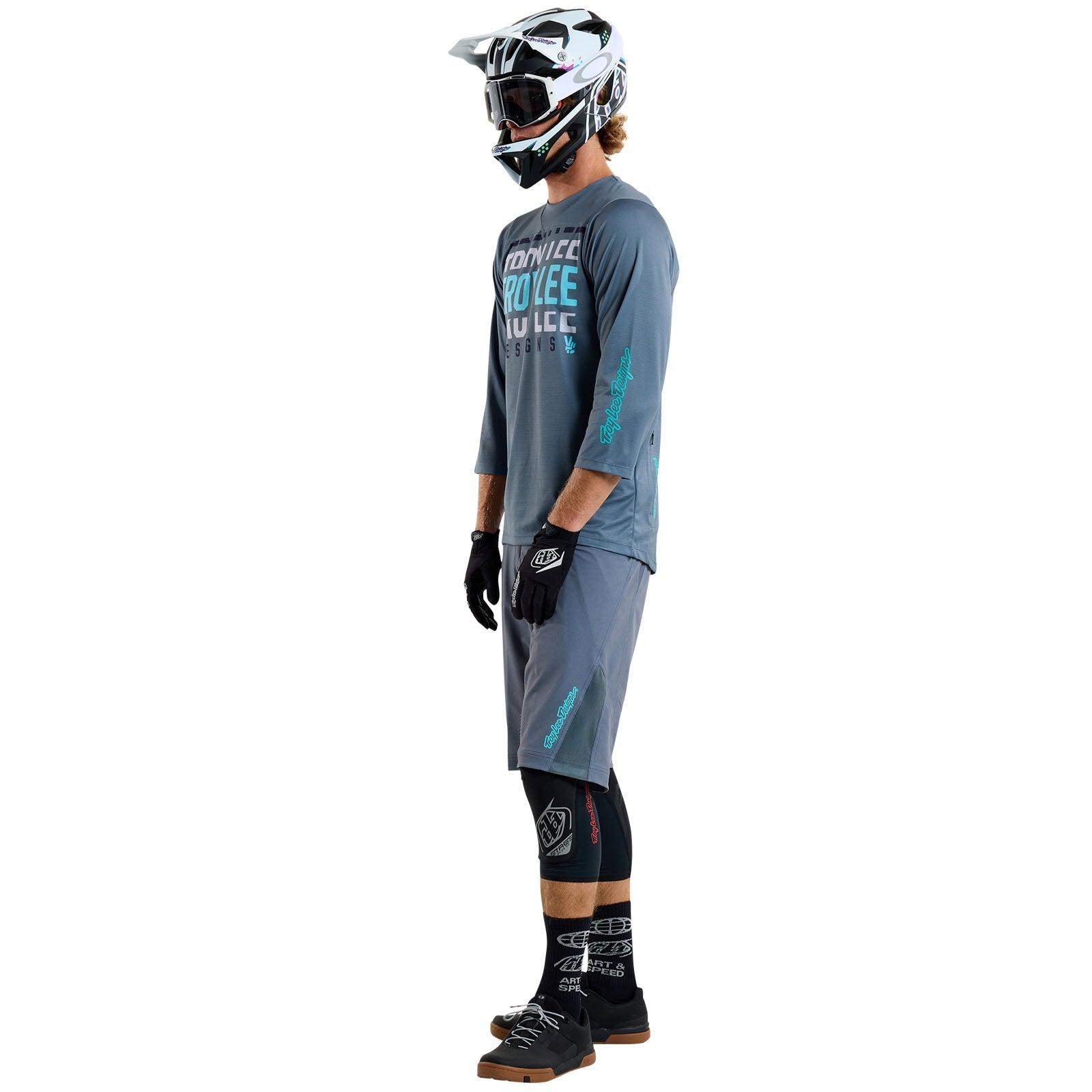 TLD Ruckus 3/4-Trikot Spun, Stahlblau
