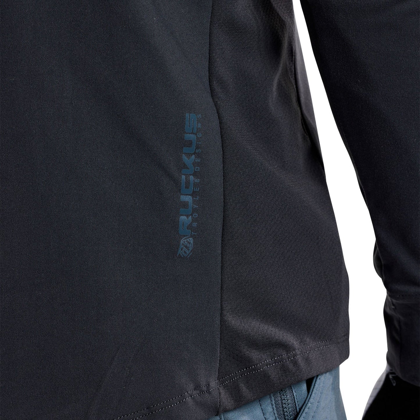 TLD Ruckus Fahr-Langarm-T-Shirt Burn Out, Carbon