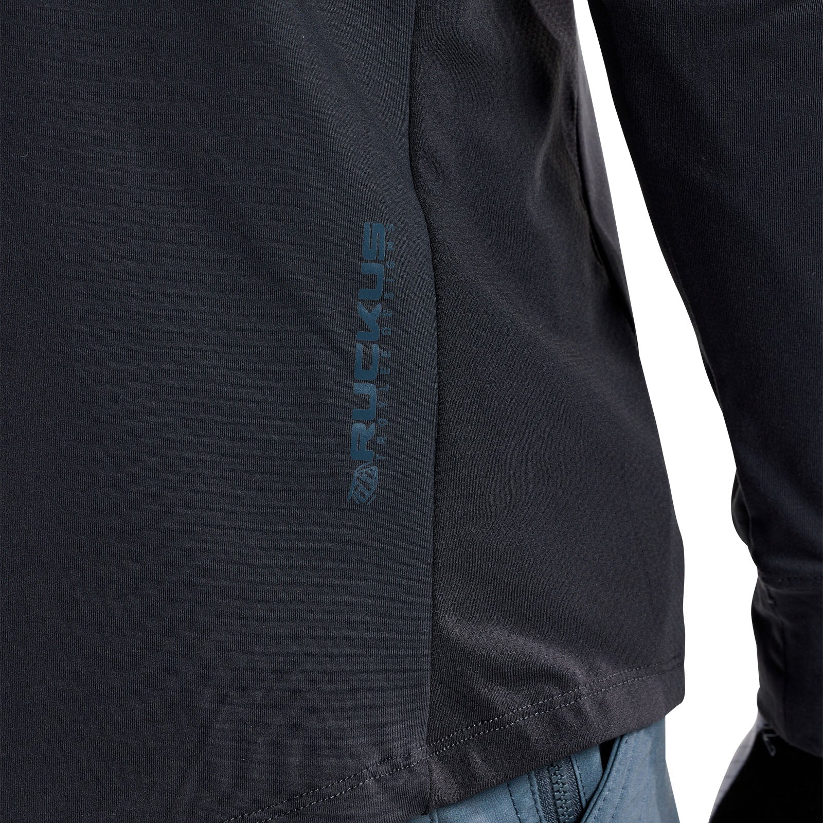 TLD Ruckus Fahr-Langarm-T-Shirt Burn Out, Carbon