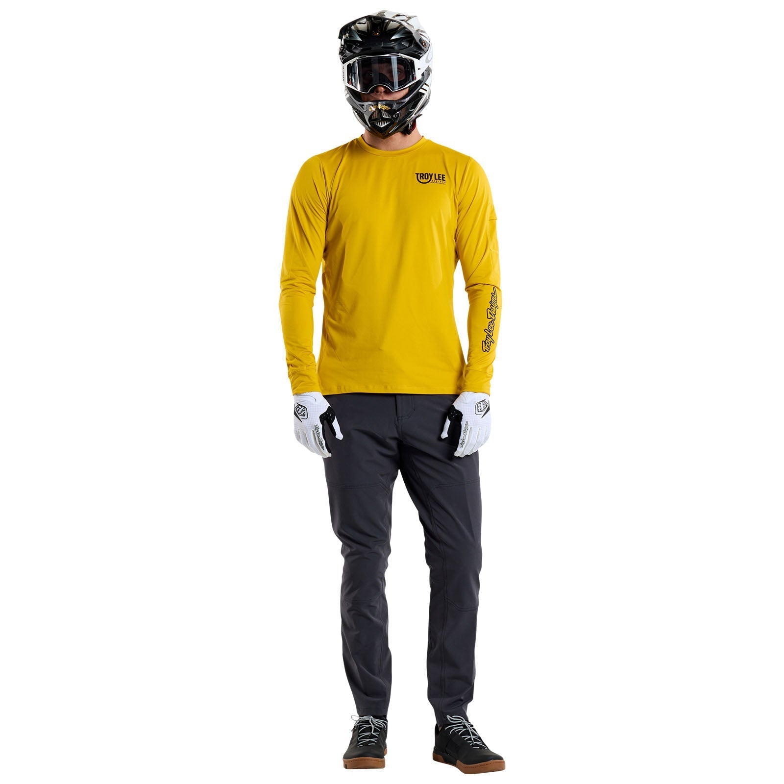 TLD Ruckus Fahr-Langarm-T-Shirt Eyez, Safran