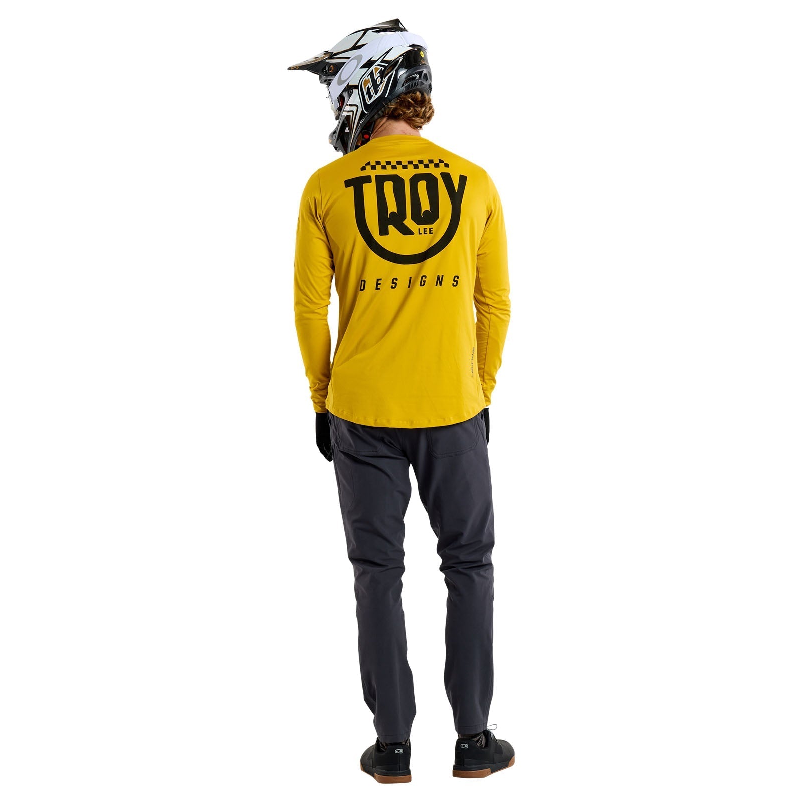 TLD Ruckus Fahr-Langarm-T-Shirt Eyez, Safran