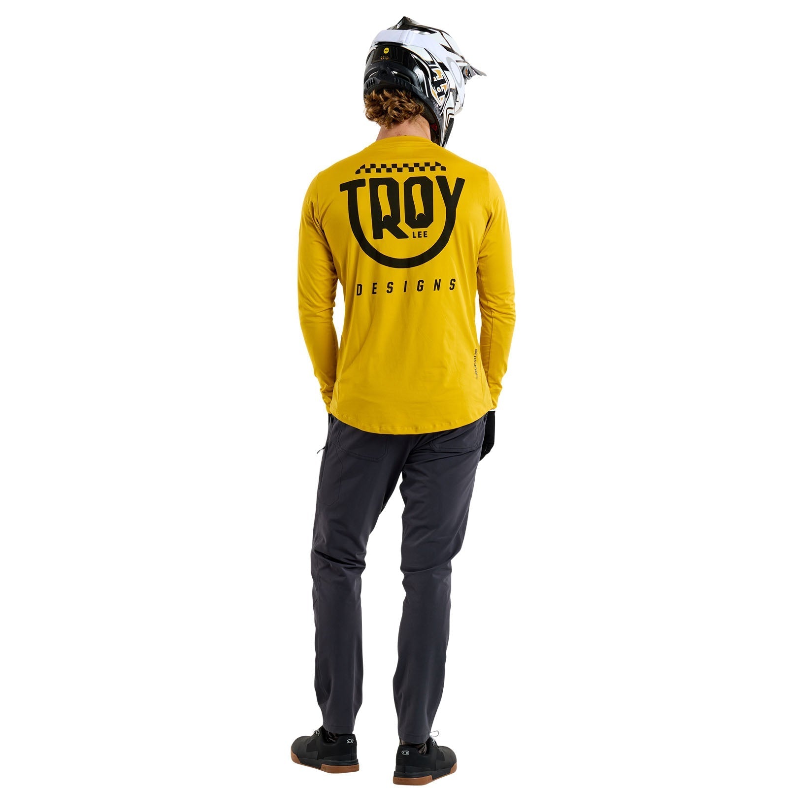 TLD Ruckus Fahr-Langarm-T-Shirt Eyez, Safran