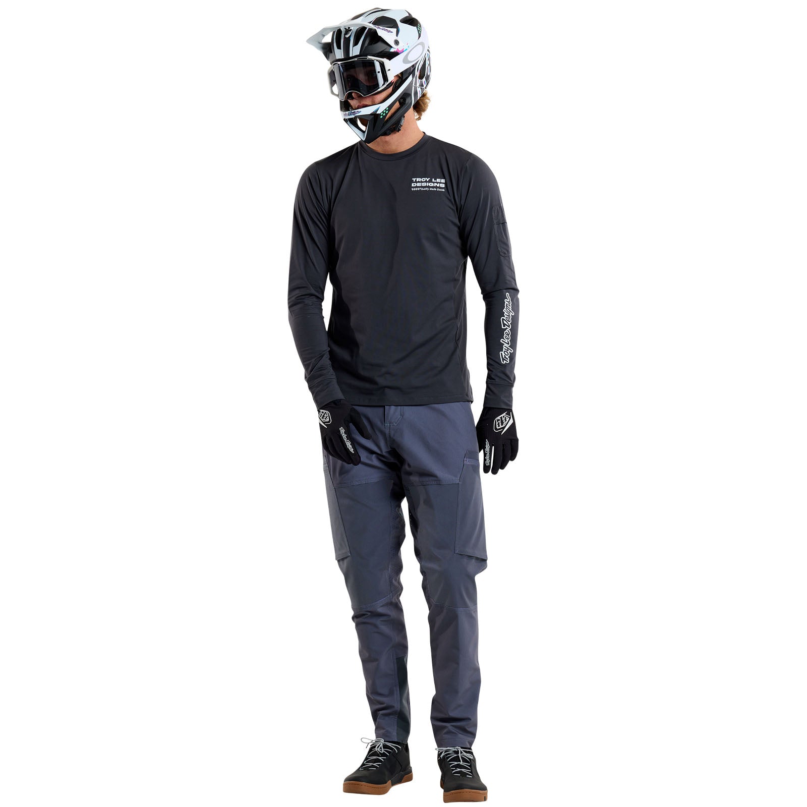 TLD Ruckus Ride Langarm-T-Shirt Factory, Carbon