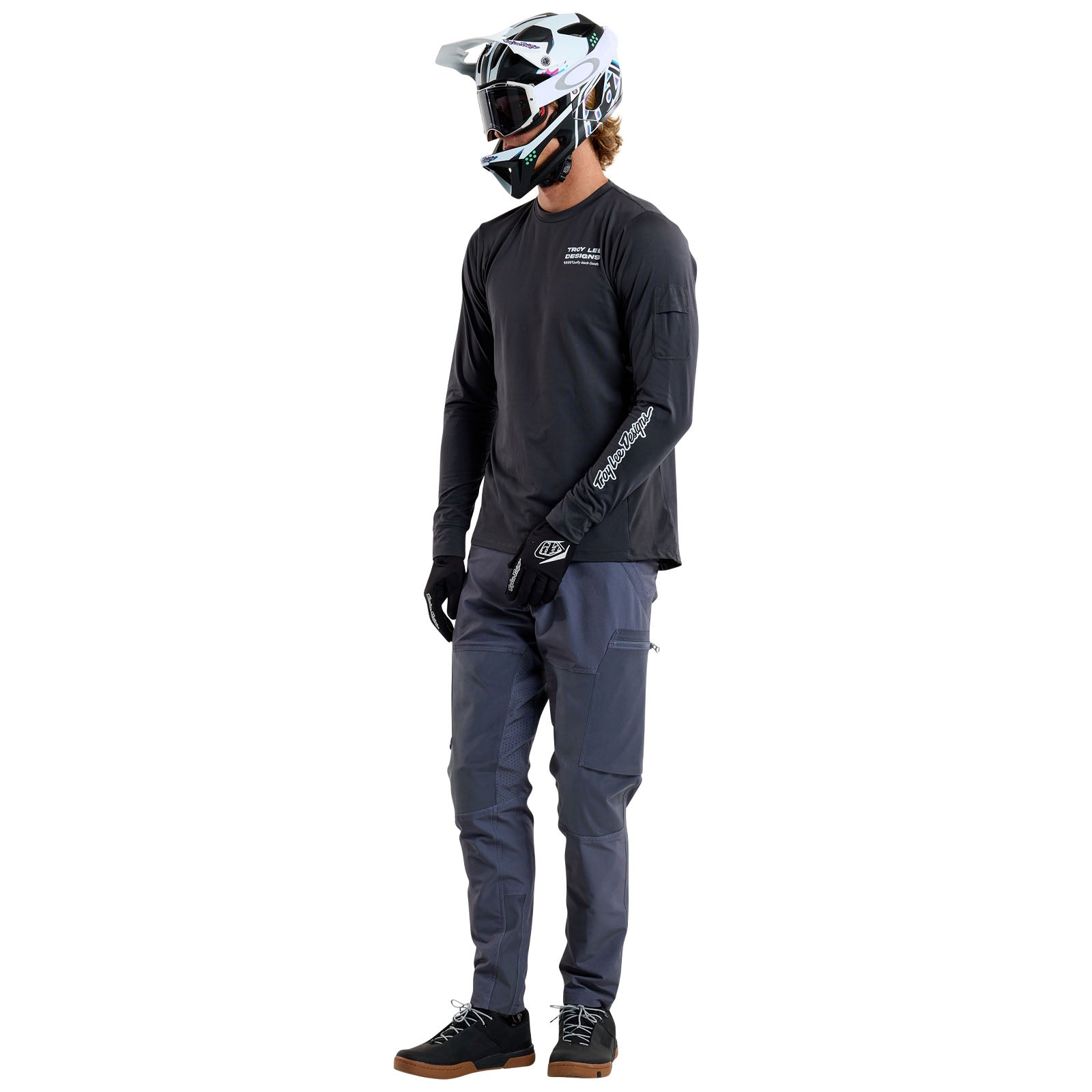 TLD Ruckus Ride Langarm-T-Shirt Factory, Carbon