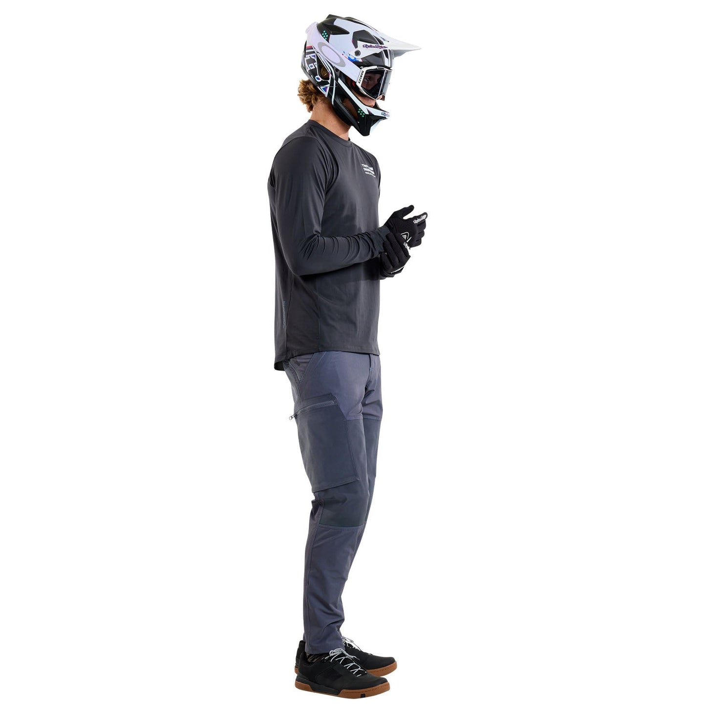 TLD Ruckus Ride Langarm-T-Shirt Factory, Carbon