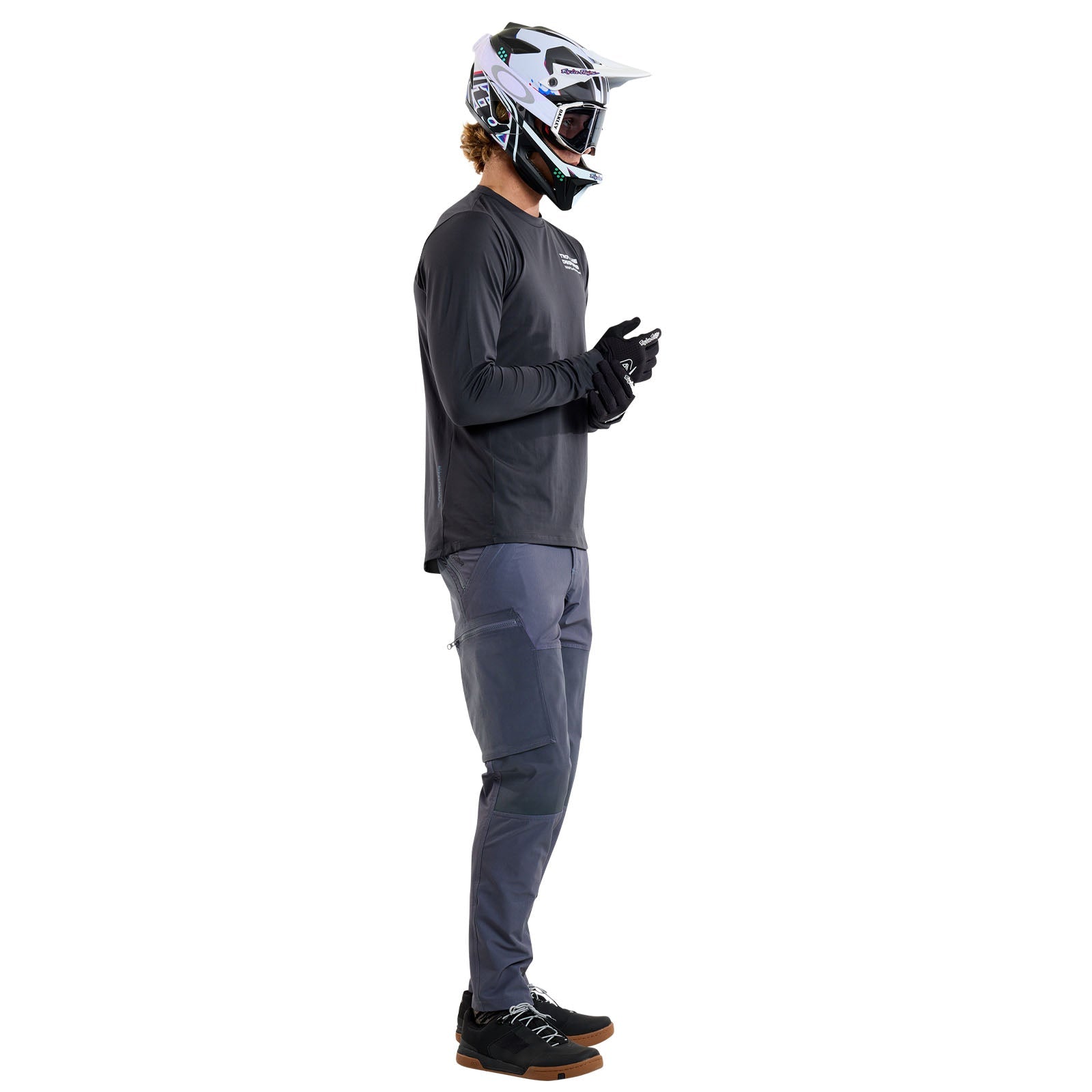 TLD Ruckus Ride Langarm-T-Shirt Factory, Carbon