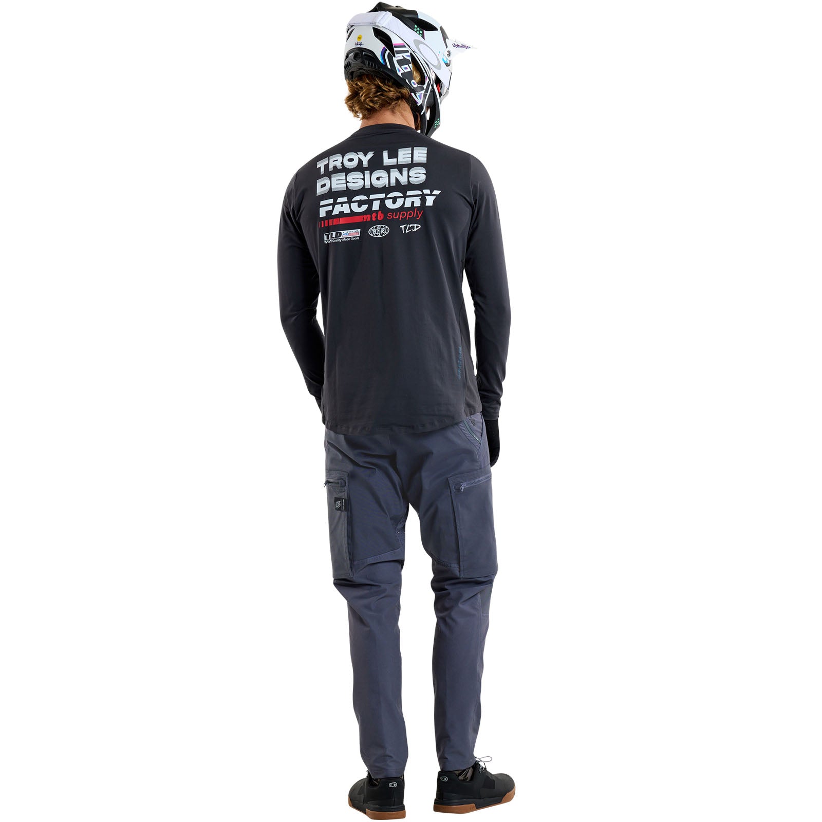 TLD Ruckus Ride Langarm-T-Shirt Factory, Carbon