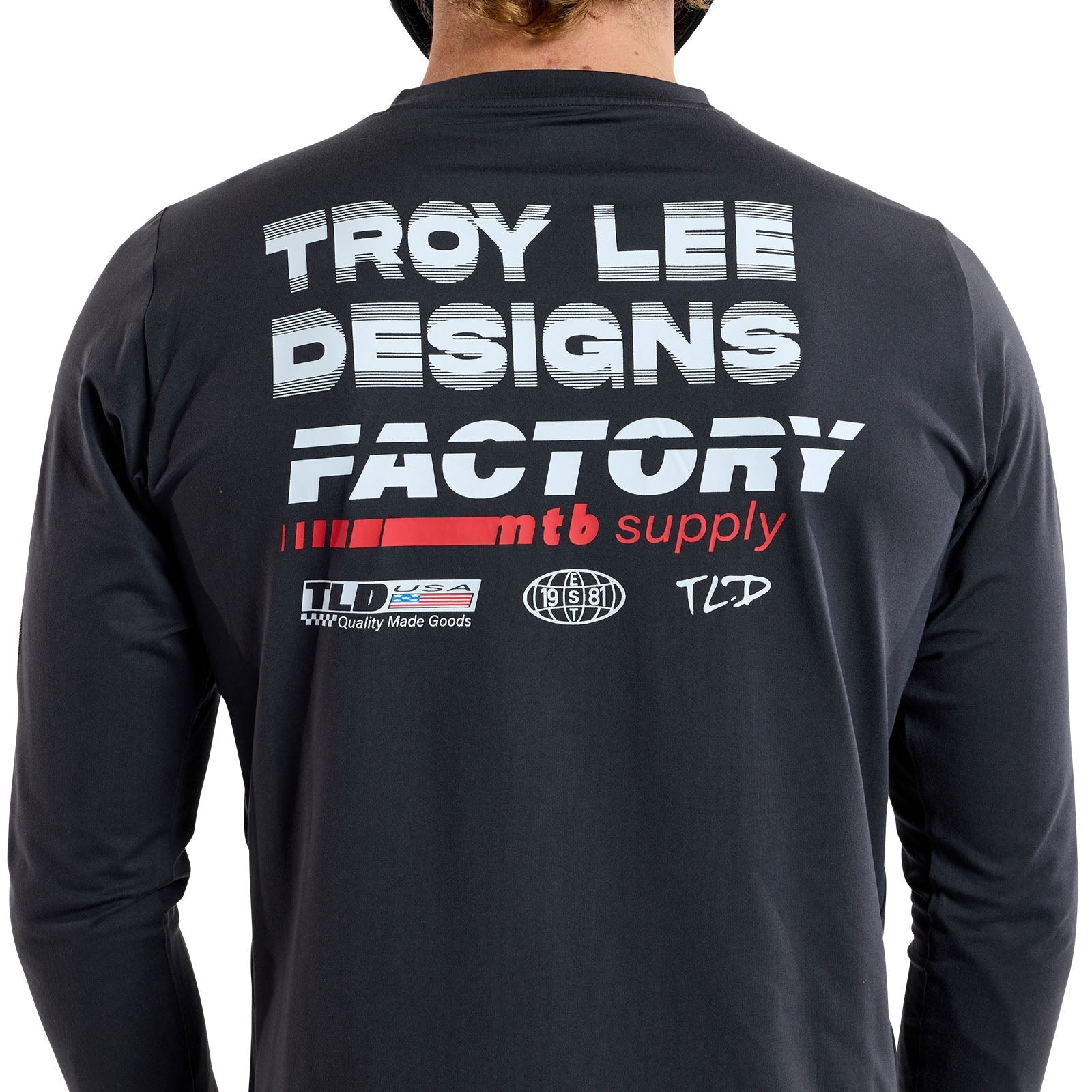 TLD Ruckus Ride Langarm-T-Shirt Factory, Carbon