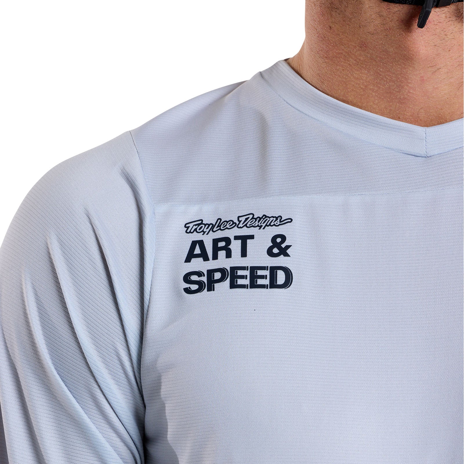 TLD Ruckus Fahr-Langarm-T-Shirt Burn Out, Dunstgrau