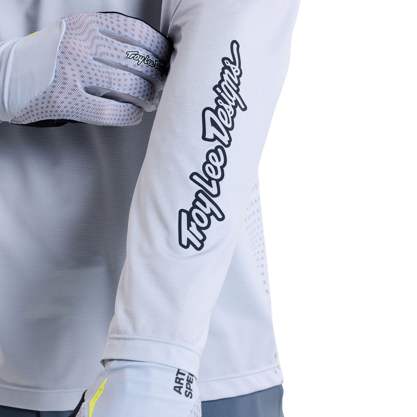 TLD Ruckus Fahr-Langarm-T-Shirt Burn Out, Dunstgrau