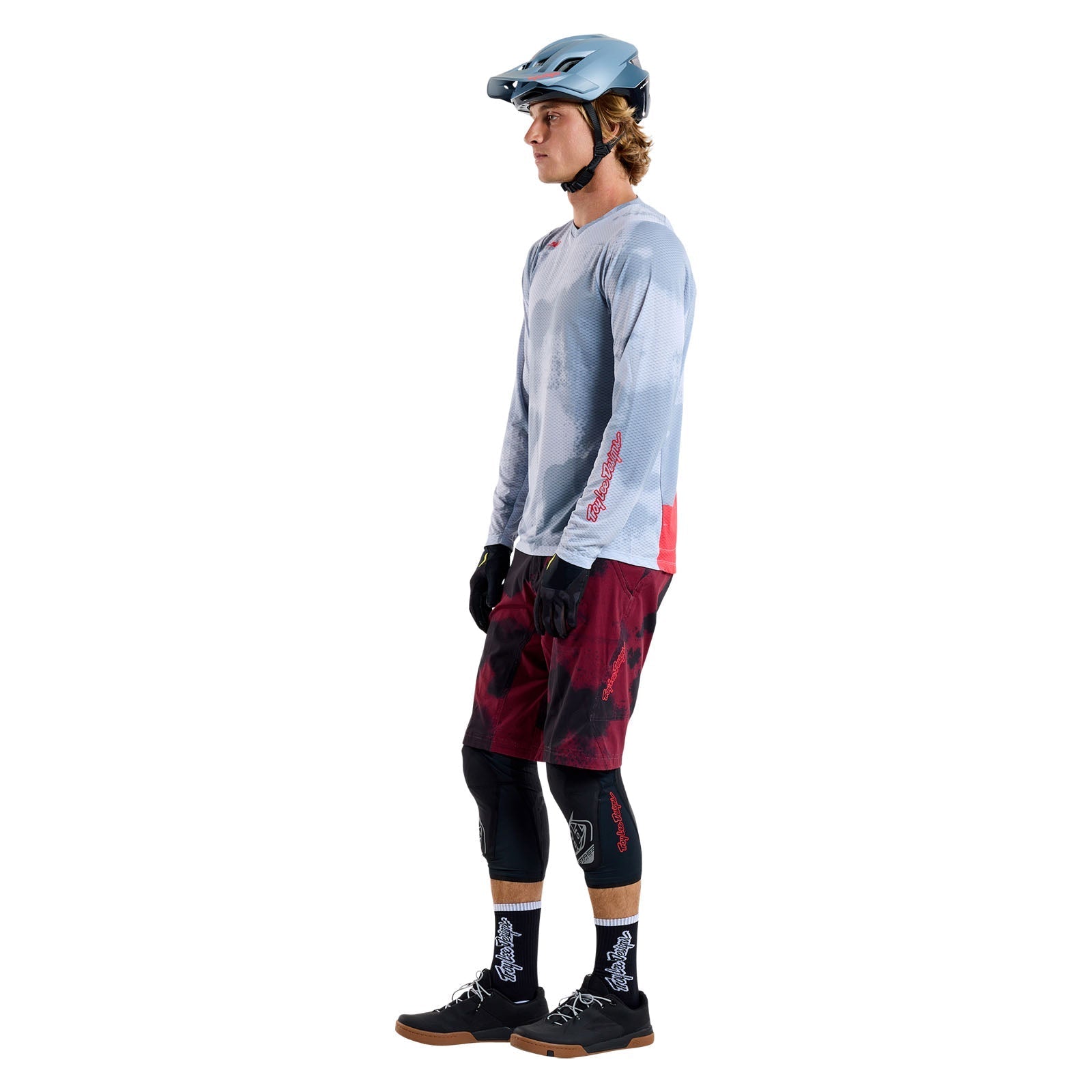 TLD Skyline Air Langarm-Trikot Flared, Betongrau