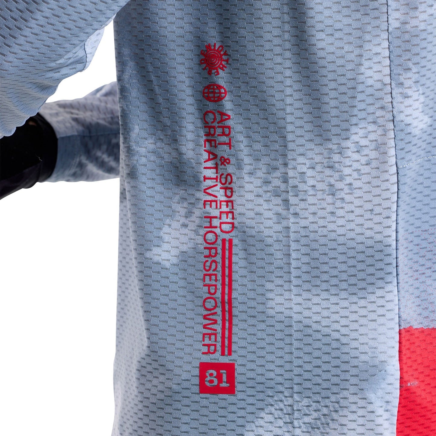 TLD Skyline Air Langarm-Trikot Flared, Betongrau