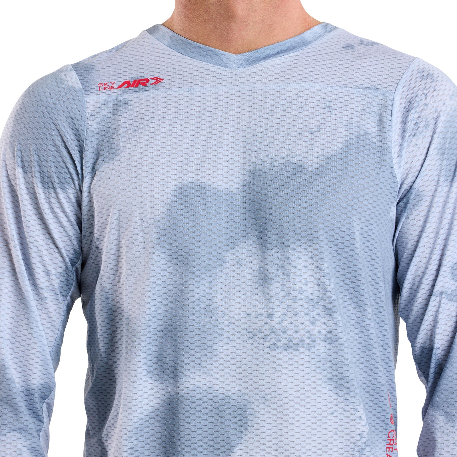 TLD Skyline Air Langarm-Trikot Flared, Betongrau