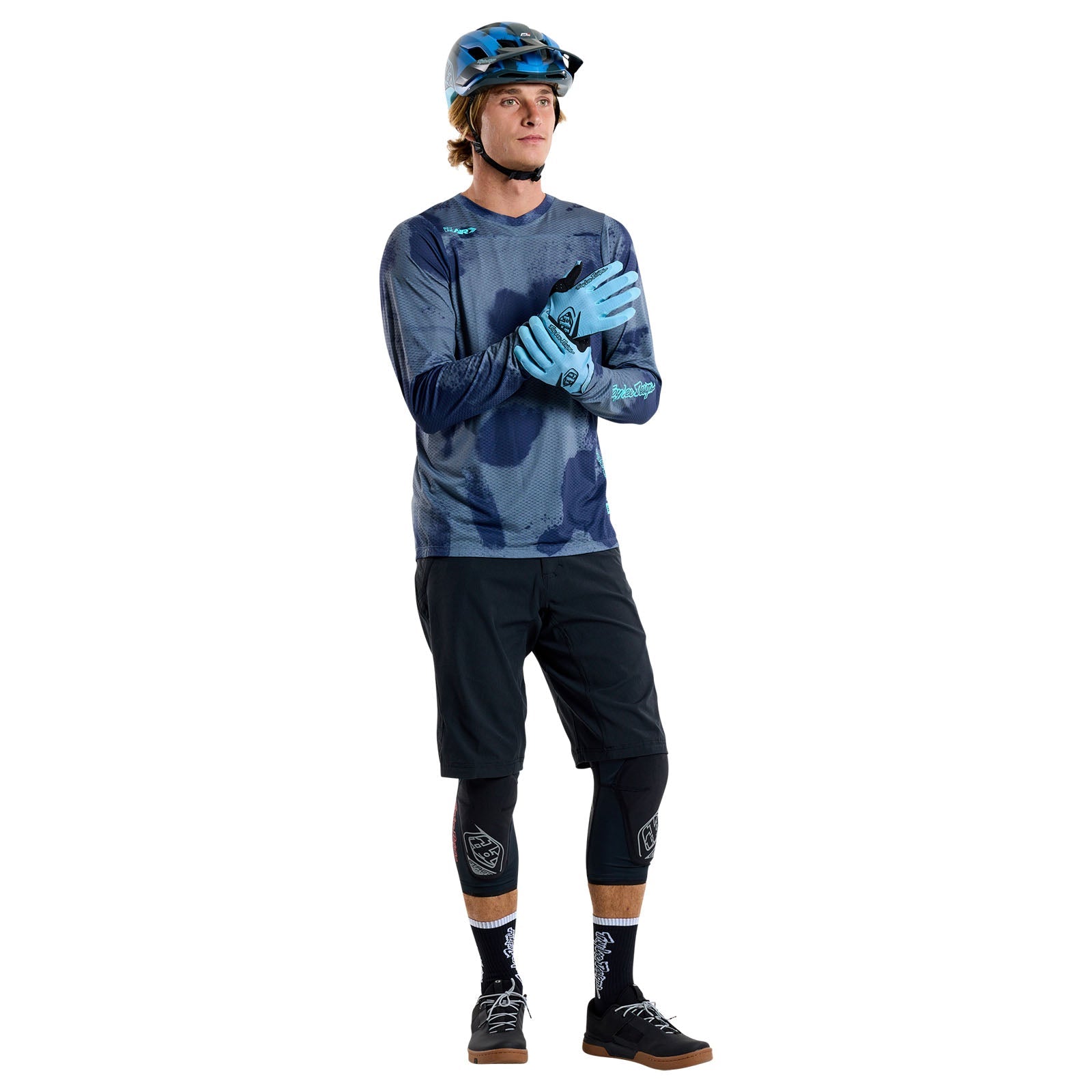 TLD Skyline Air Langarm-Trikot Flared, Stahlgrau