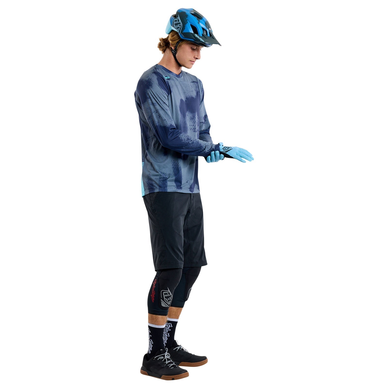 TLD Skyline Air Langarm-Trikot Flared, Stahlgrau