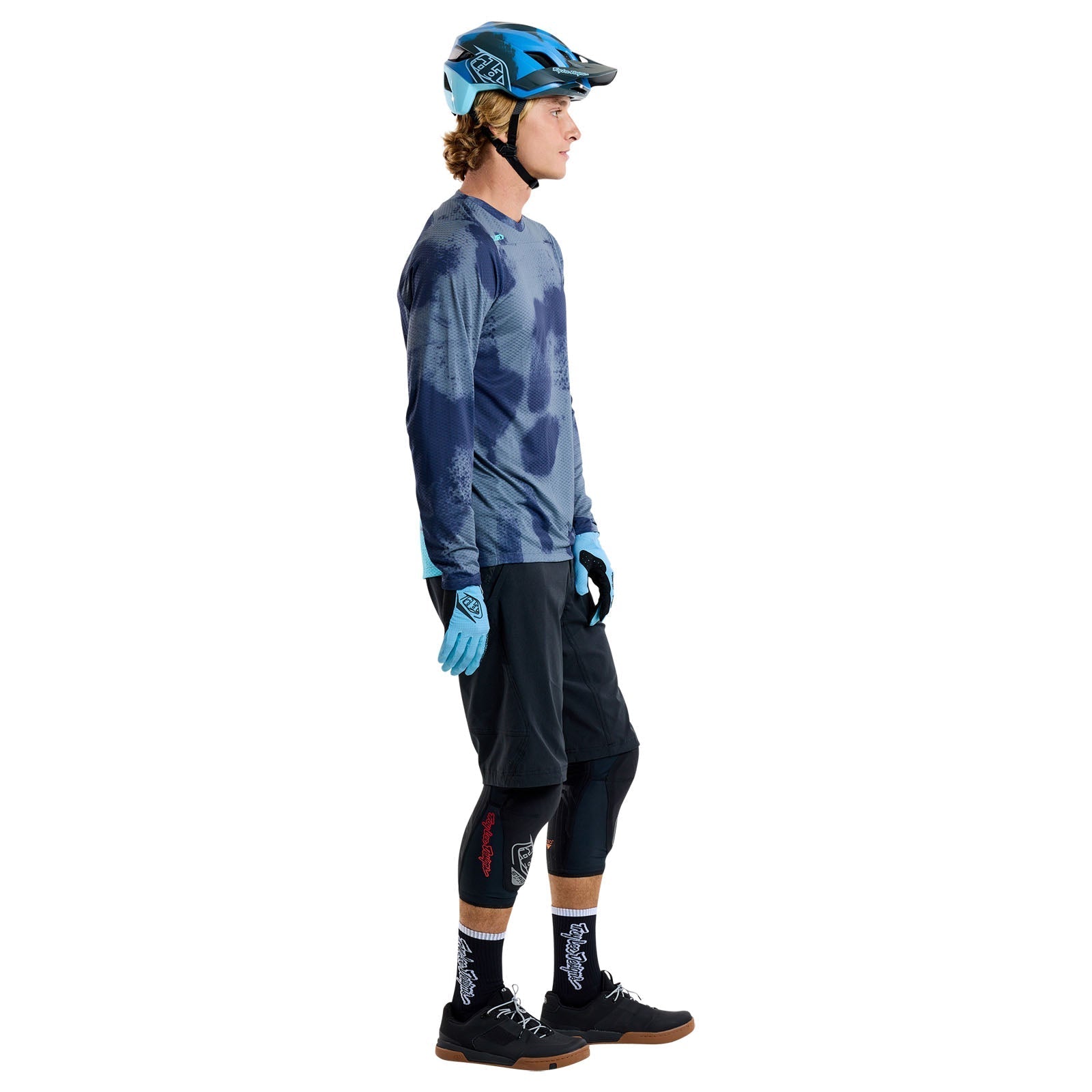 TLD Skyline Air Langarm-Trikot Flared, Stahlgrau