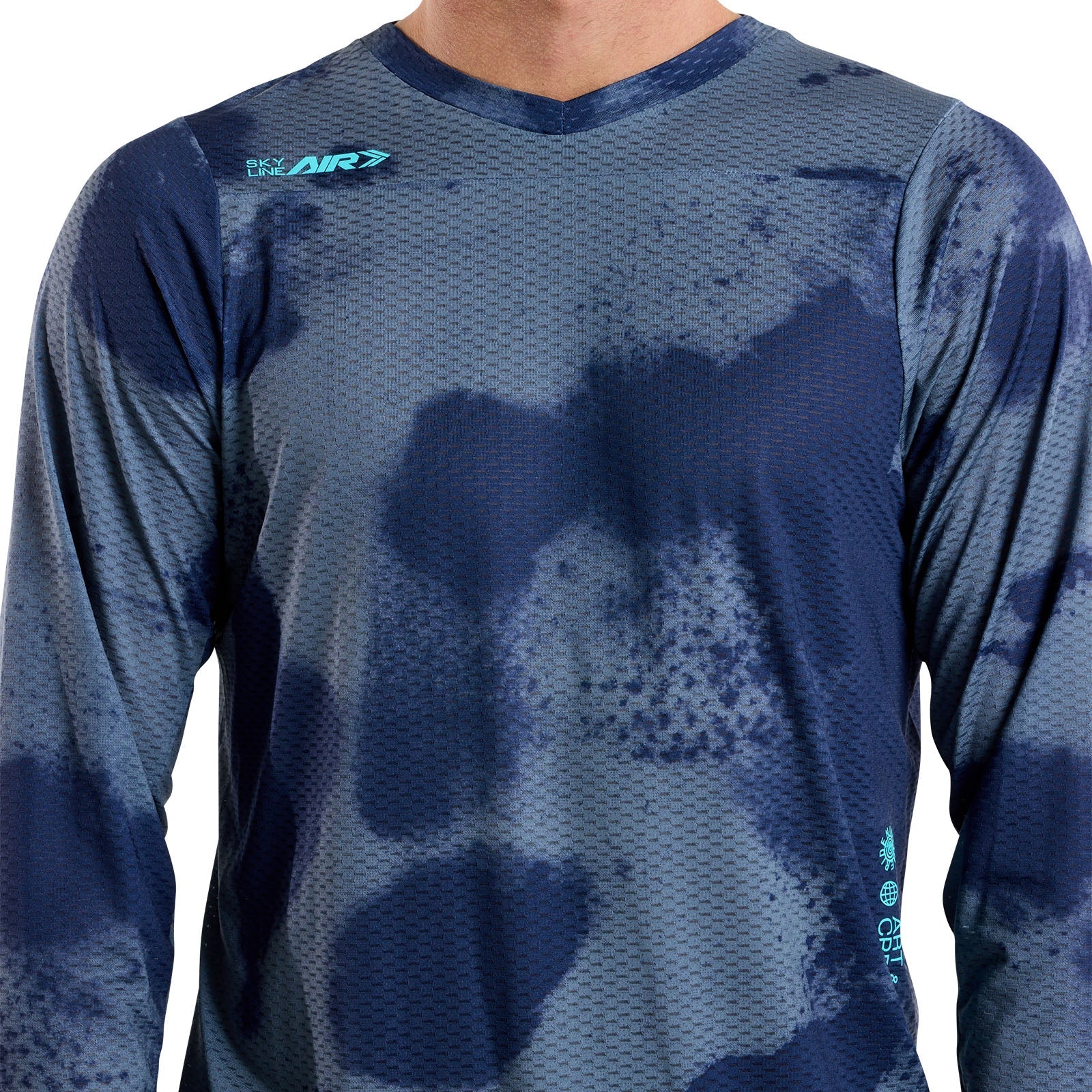 TLD Skyline Air Langarm-Trikot Flared, Stahlgrau