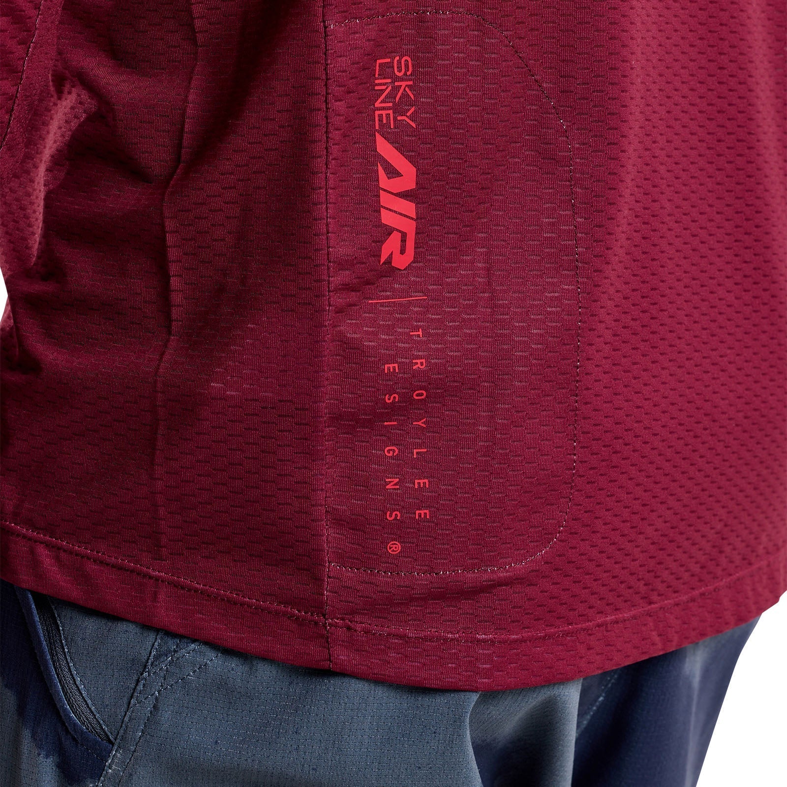 TLD Skyline Air Langarm-Trikot Mono, Ochsenblut