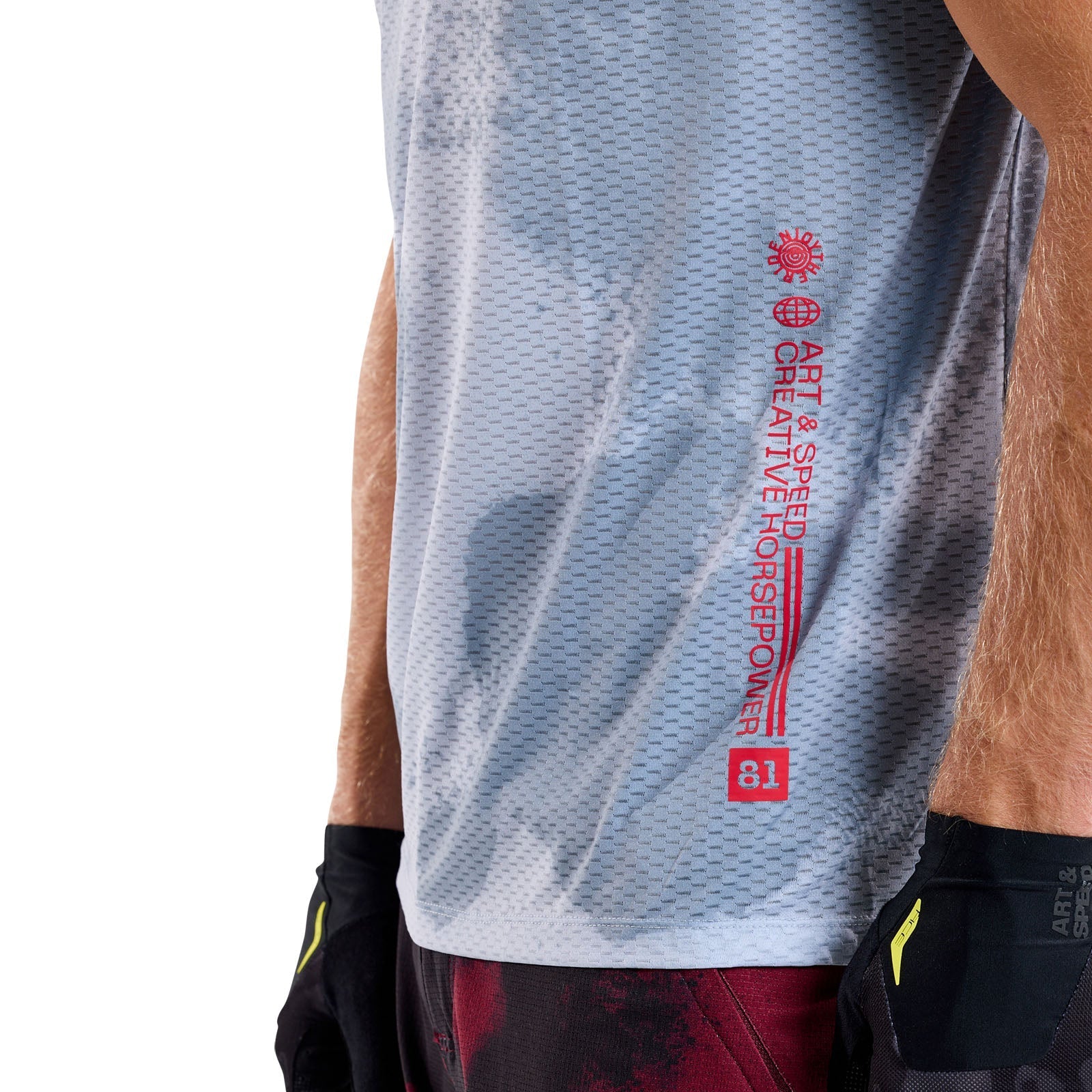 TLD Skyline Air Kurzarm-Trikot Flared, Betongrau