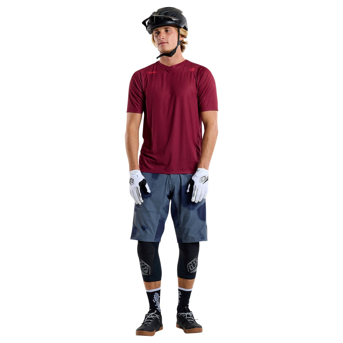TLD Skyline Air Kurzarm-Trikot Mono, Ochsenblut