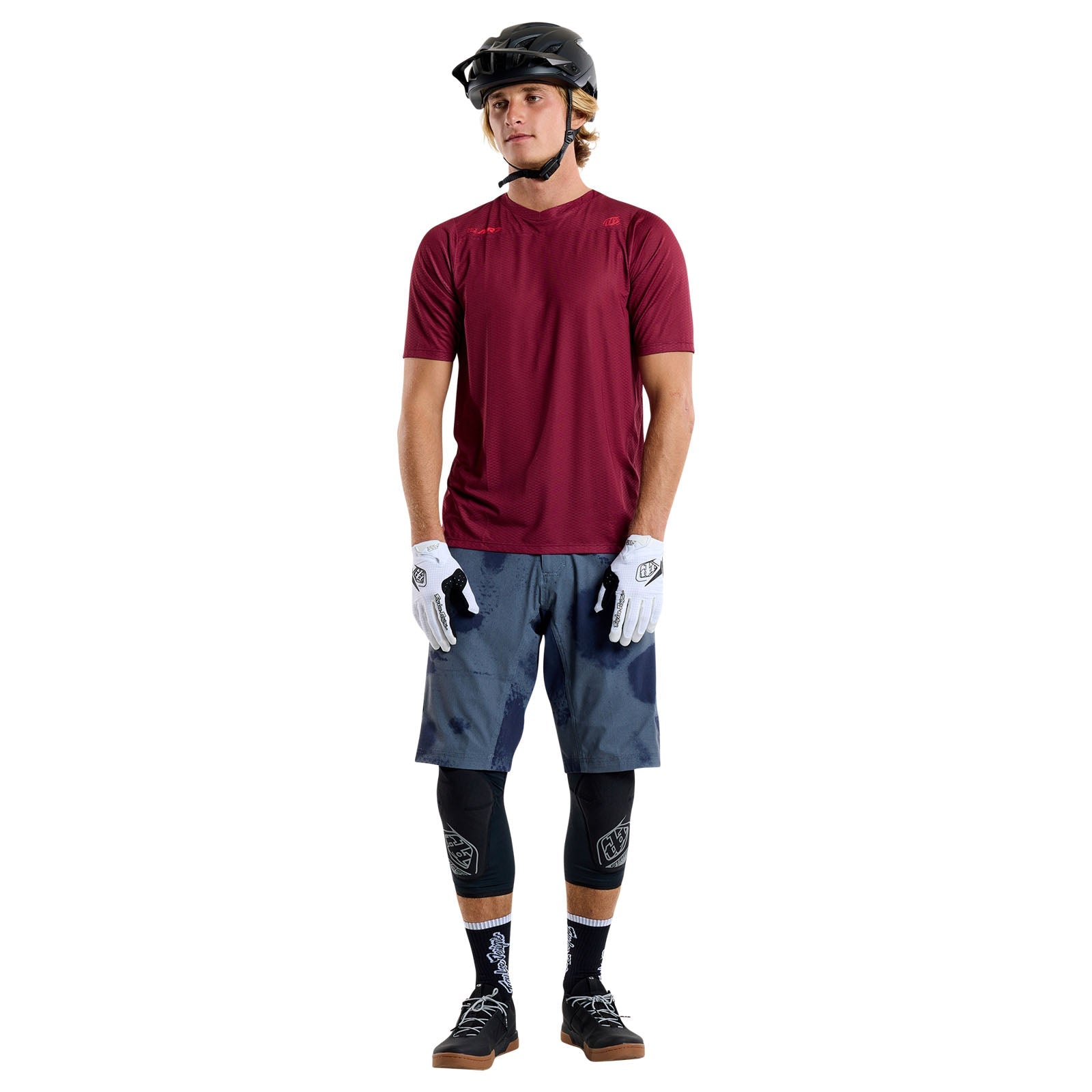 TLD Skyline Air Kurzarm-Trikot Mono, Ochsenblut