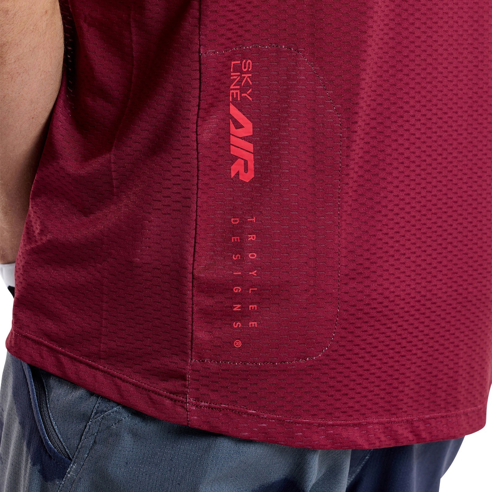 TLD Skyline Air Kurzarm-Trikot Mono, Ochsenblut