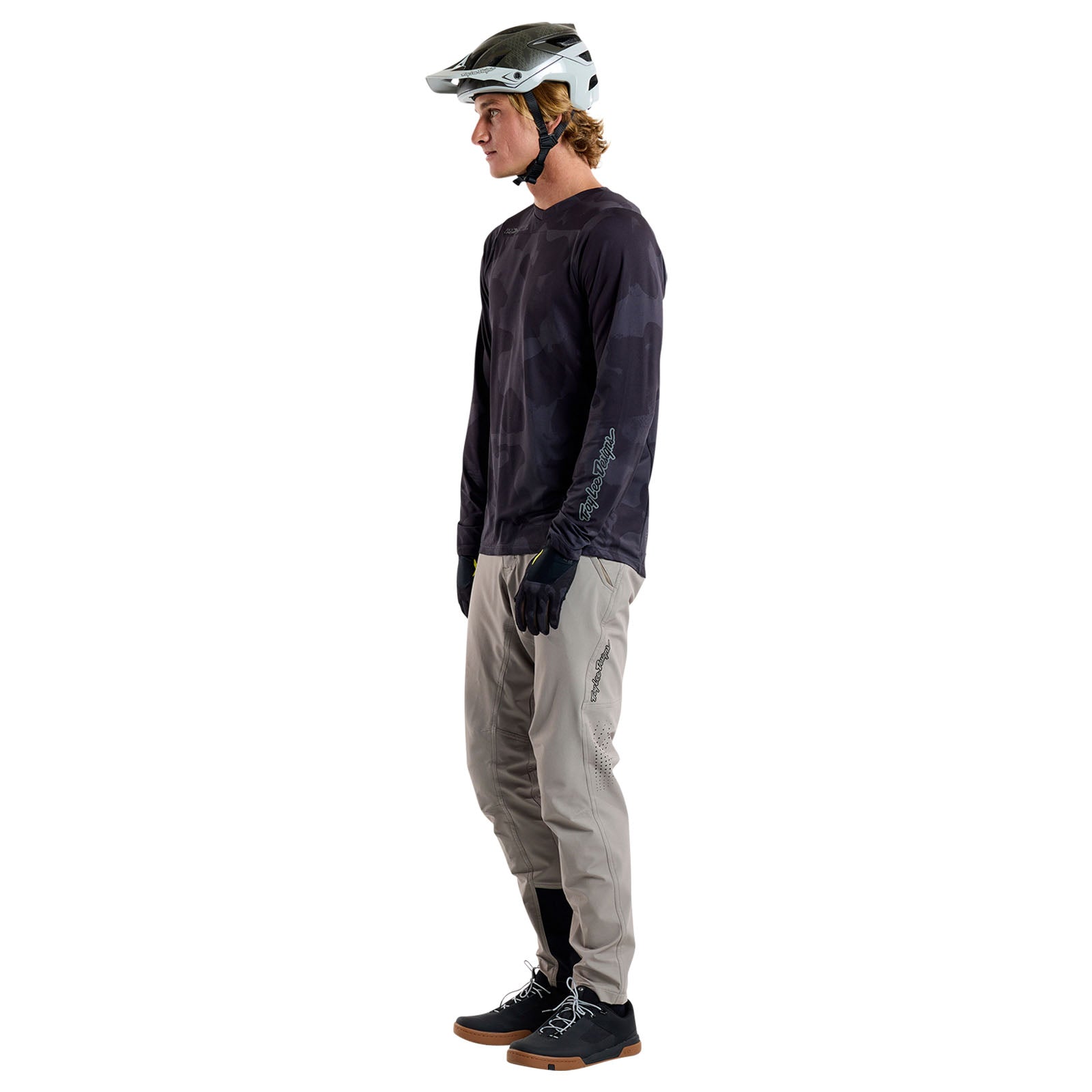 TLD Skyline Langarm-Trikot Scrubland, Schwarz