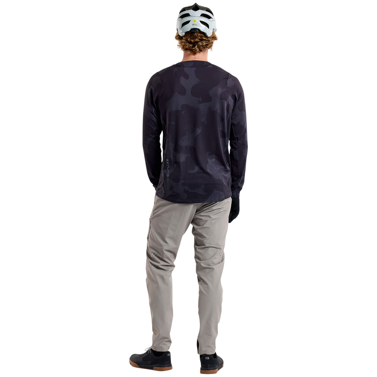 TLD Skyline Langarm-Trikot Scrubland, Schwarz