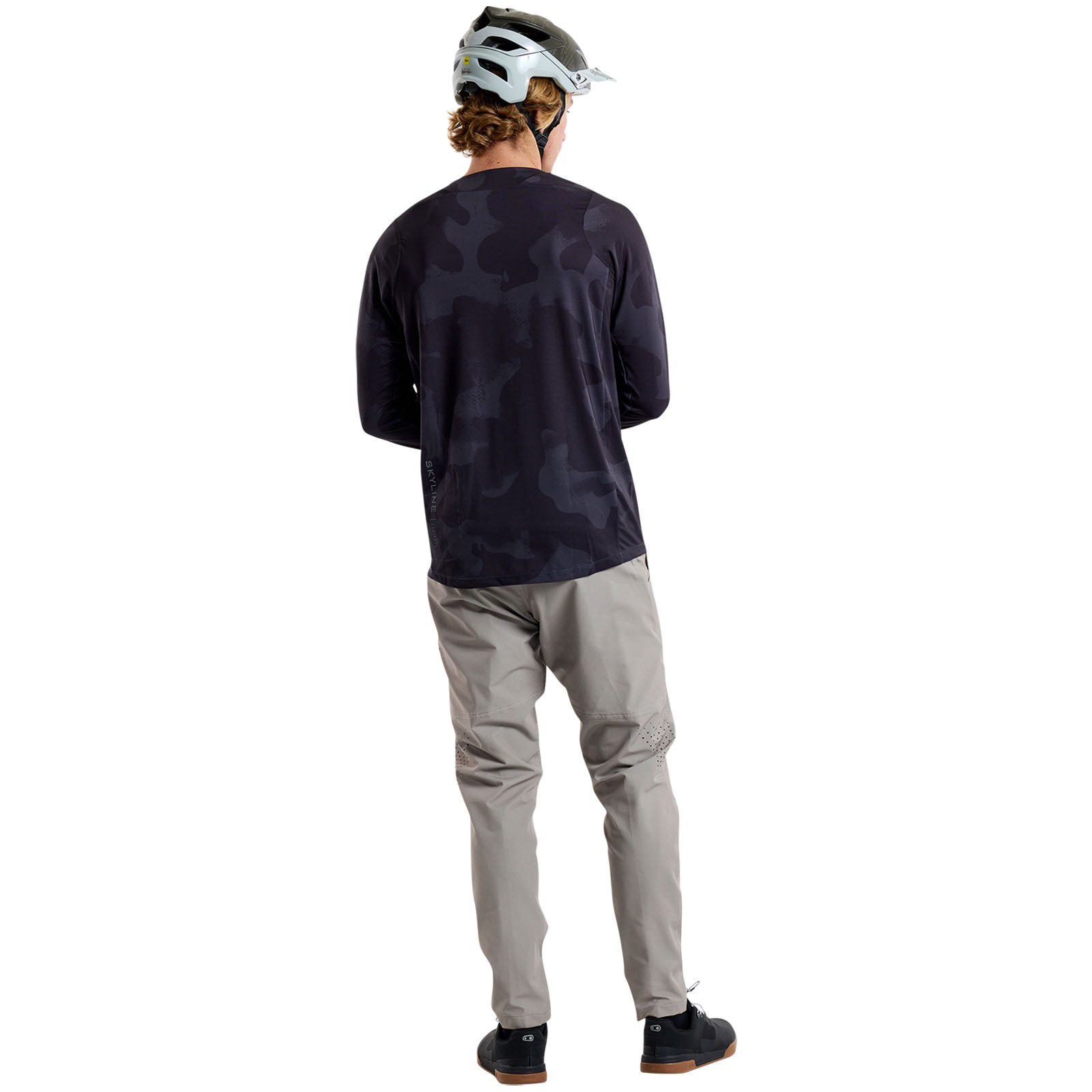 TLD Skyline Langarm-Trikot Scrubland, Schwarz