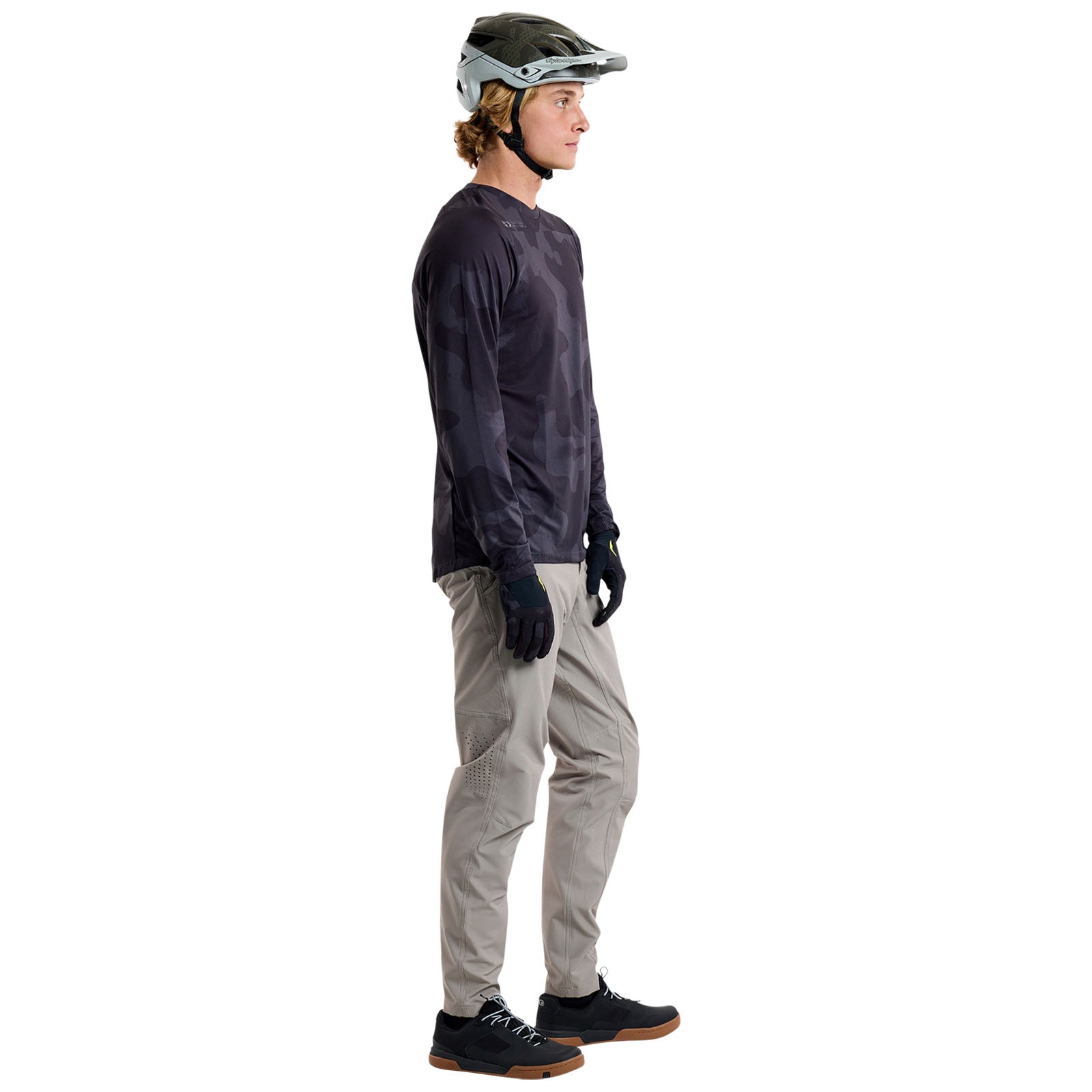 TLD Skyline Langarm-Trikot Scrubland, Schwarz
