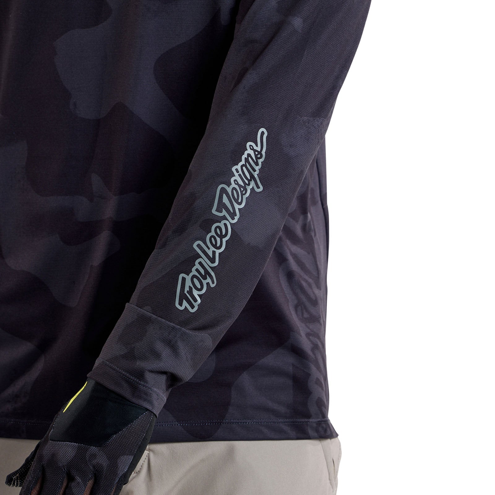 TLD Skyline Langarm-Trikot Scrubland, Schwarz