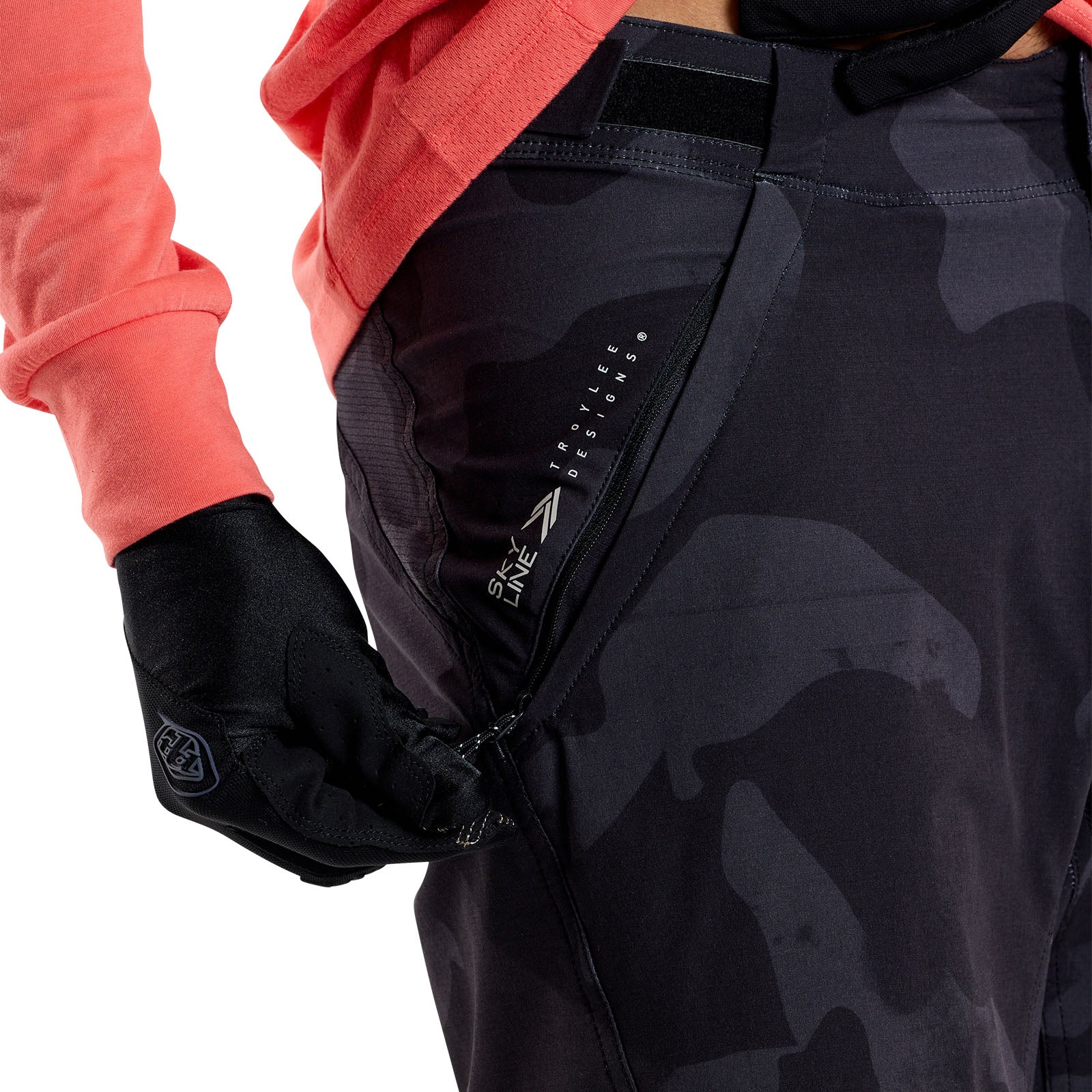 TLD Skyline Shorts mit Liner Scrubland, Carbon