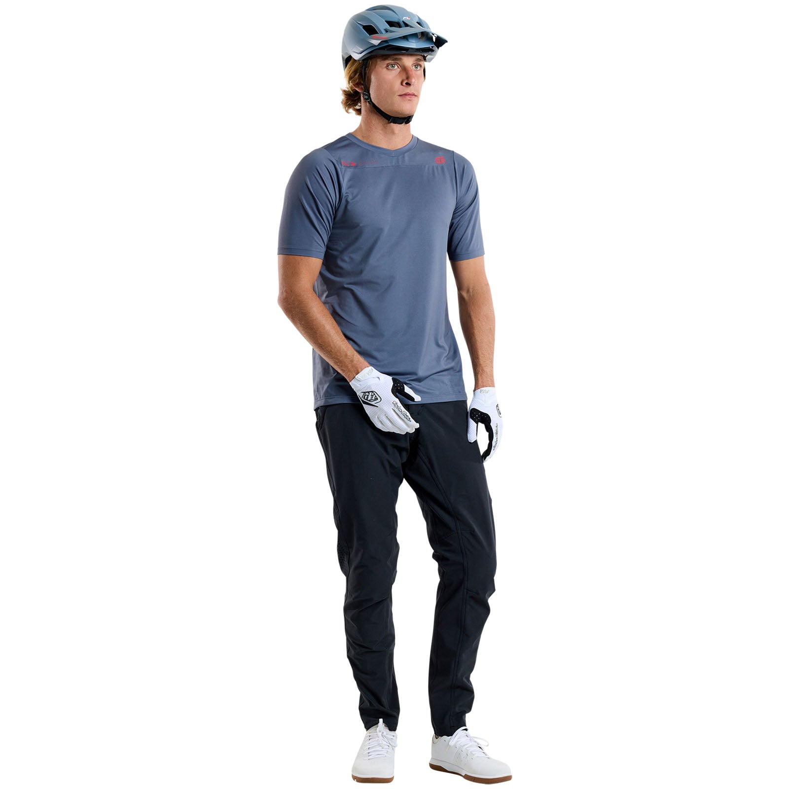 TLD Skyline Kurzarm-Trikot Mono, Stahlblau