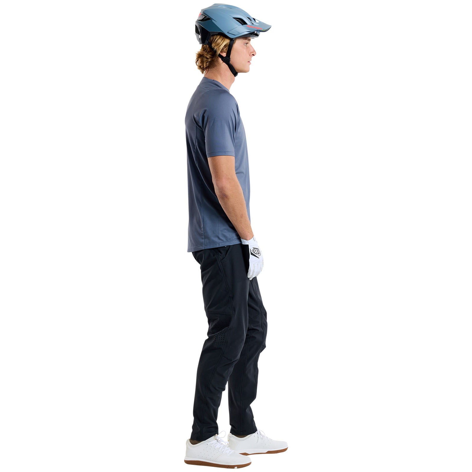 TLD Skyline Kurzarm-Trikot Mono, Stahlblau