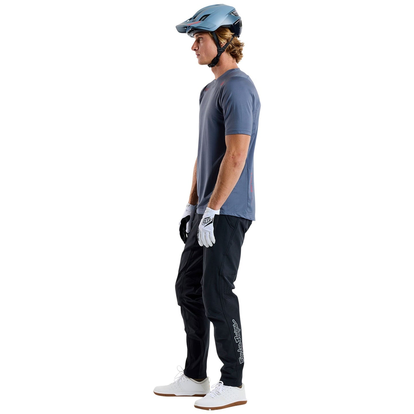 TLD Skyline Kurzarm-Trikot Mono, Stahlblau