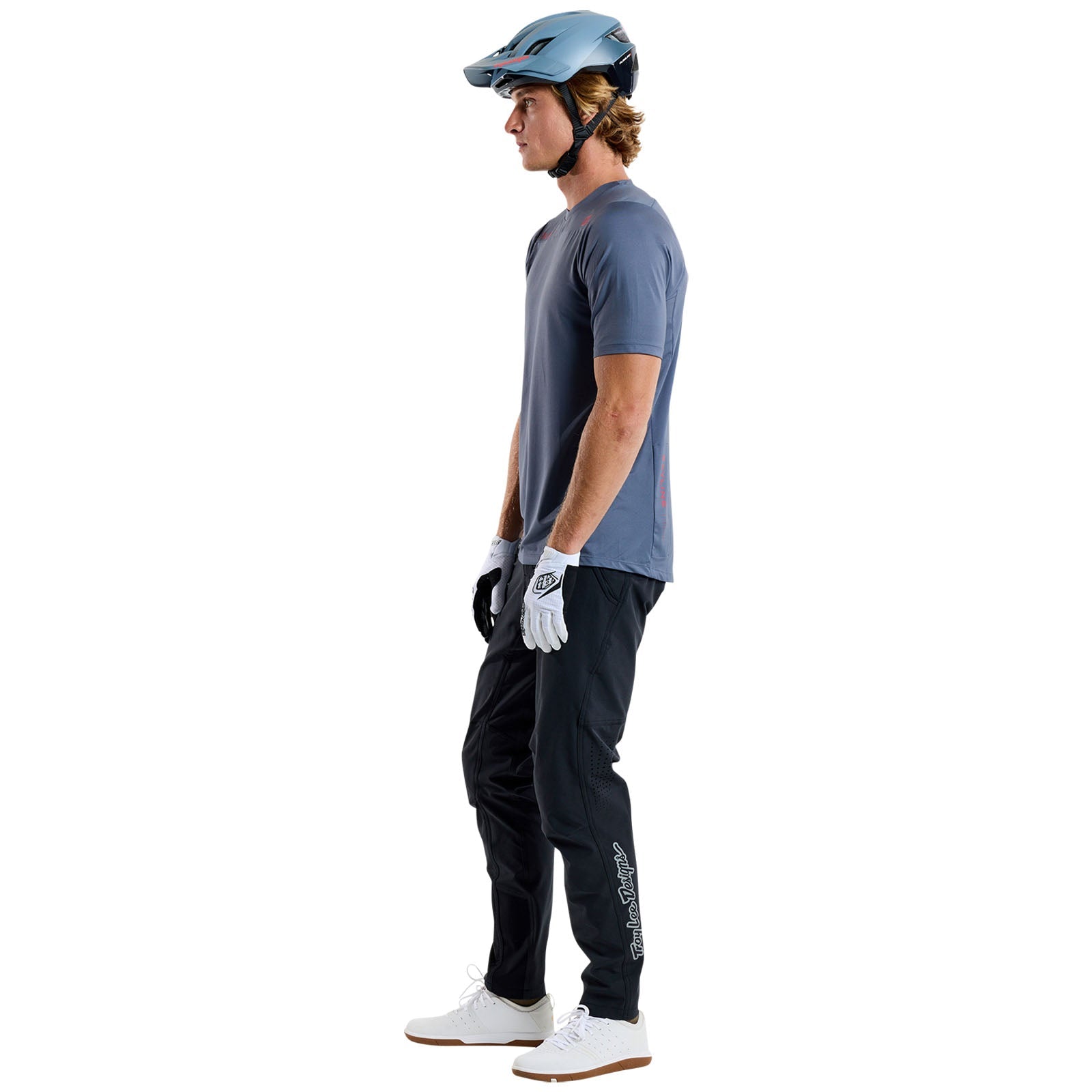 TLD Skyline Kurzarm-Trikot Mono, Stahlblau