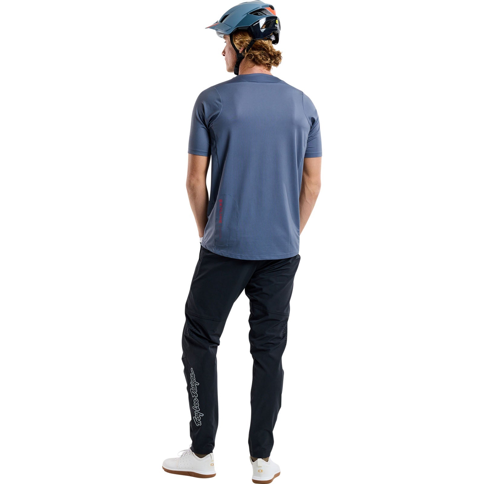 TLD Skyline Kurzarm-Trikot Mono, Stahlblau