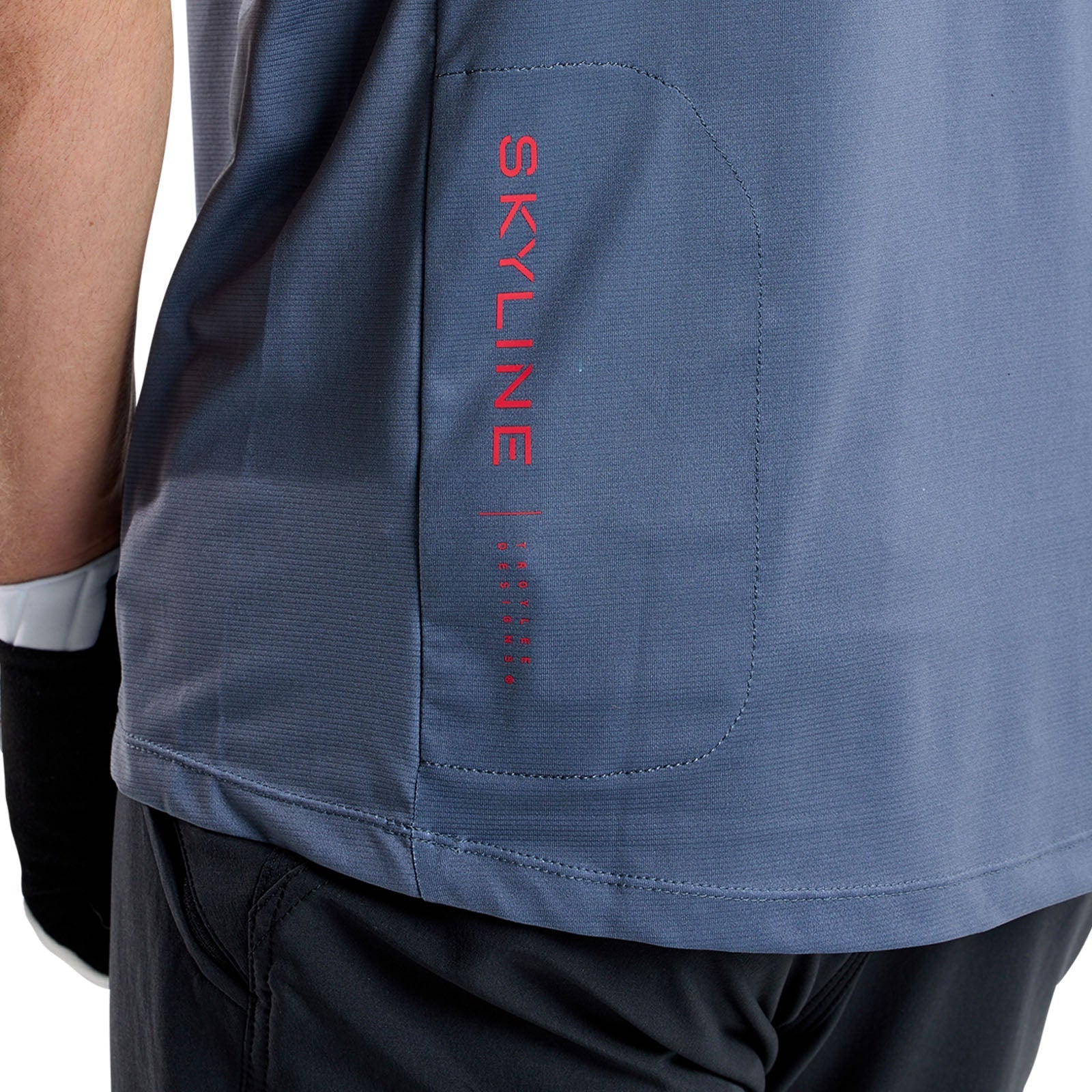 TLD Skyline Kurzarm-Trikot Mono, Stahlblau
