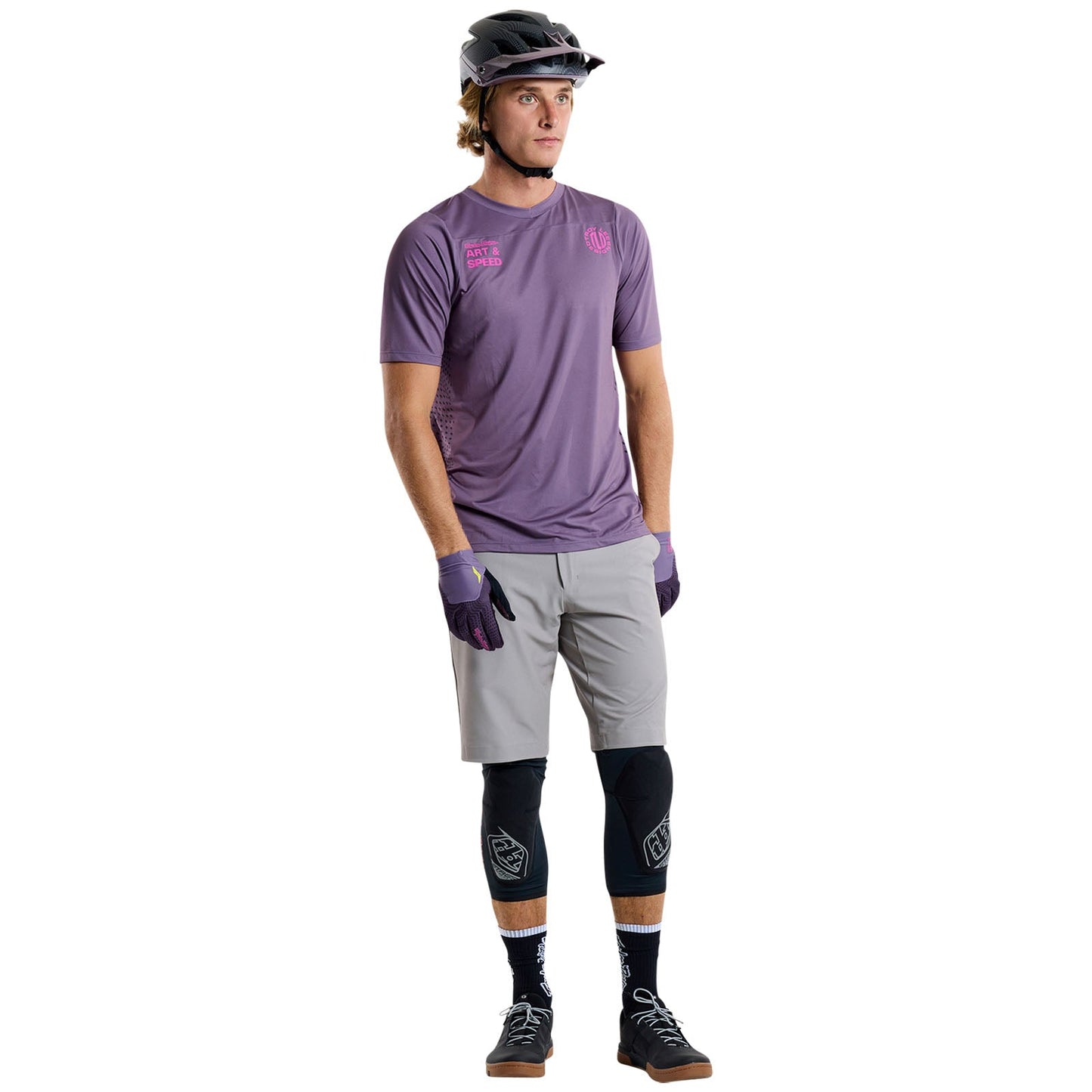 TLD Skyline Kurzarm-Trikot Radioscape, Tief Violett