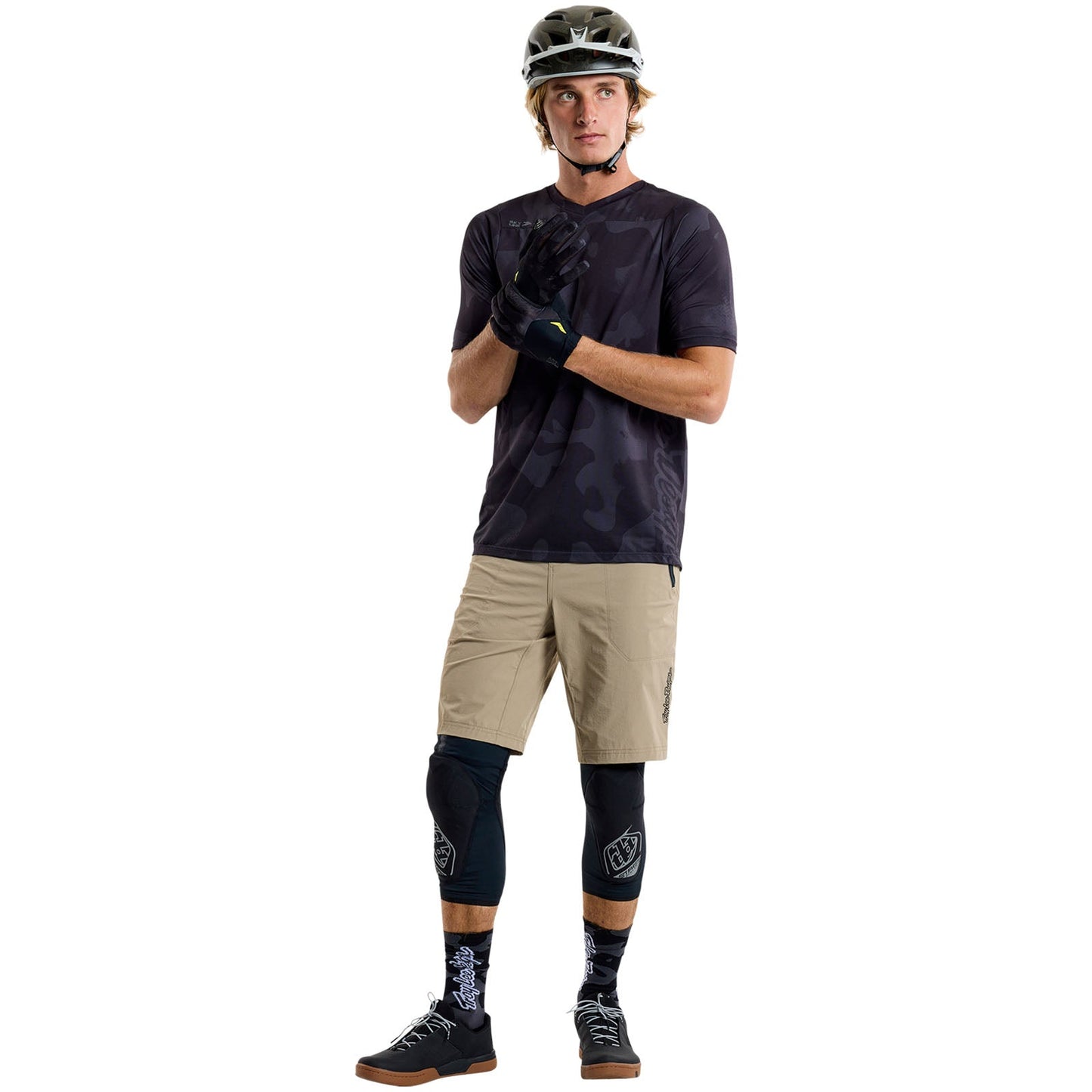 TLD Skyline Kurzarm-Trikot Scrubland, Schwarz