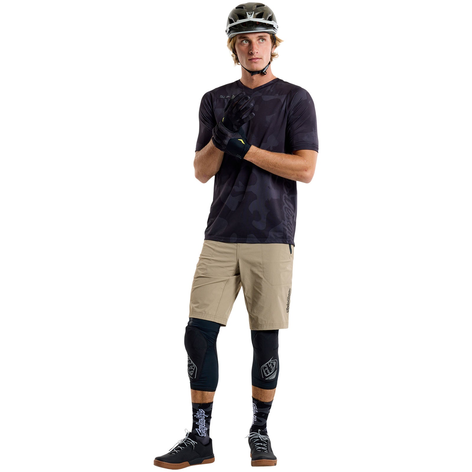 TLD Skyline Kurzarm-Trikot Scrubland, Schwarz