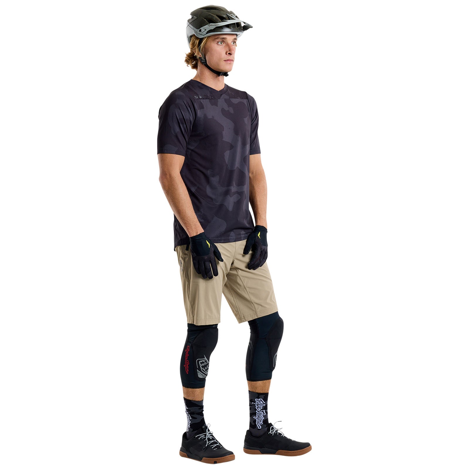 TLD Skyline Kurzarm-Trikot Scrubland, Schwarz