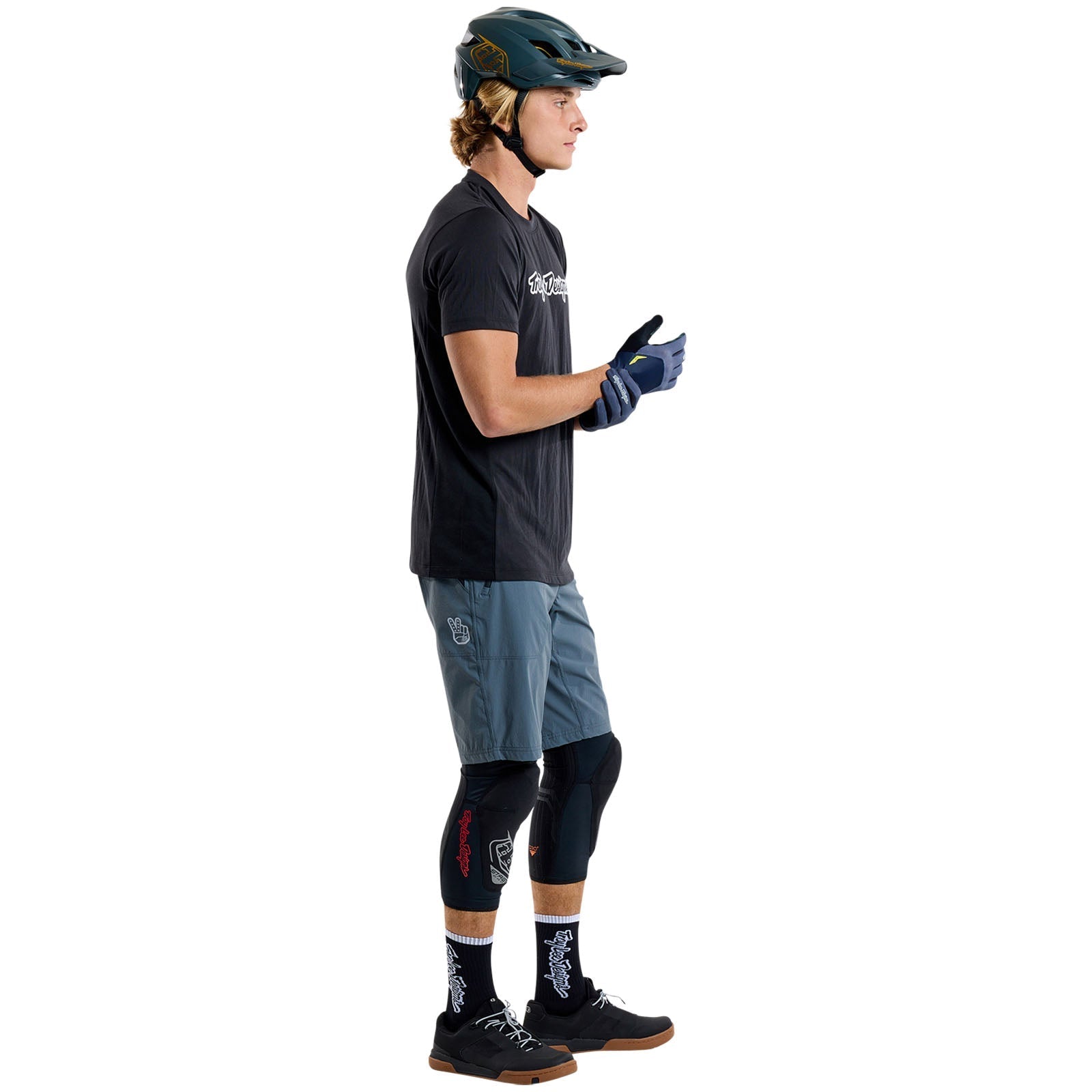 TLD Skyline Fahr-Kurzarm-T-Shirt Signature, Schwarz