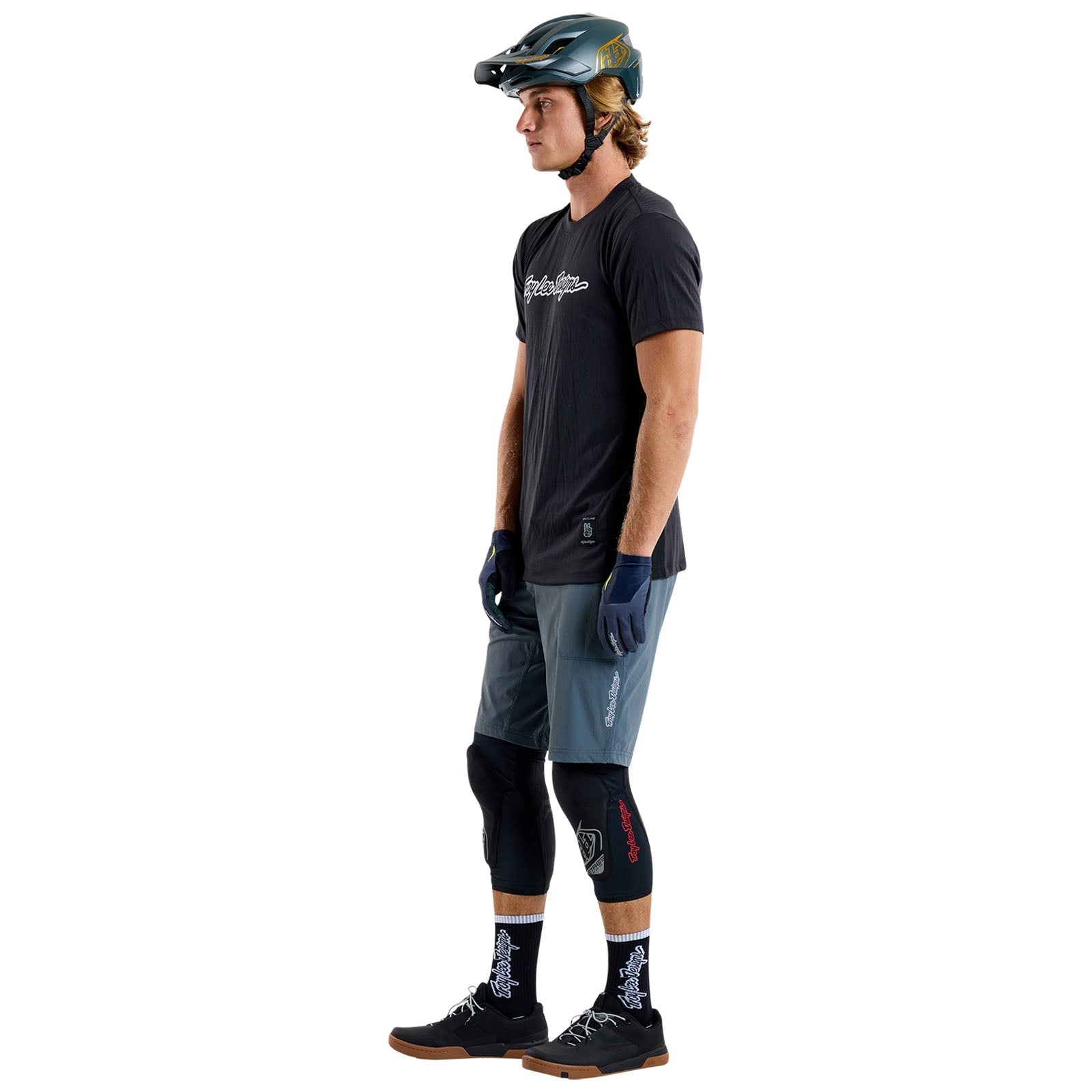 TLD Skyline Fahr-Kurzarm-T-Shirt Signature, Schwarz