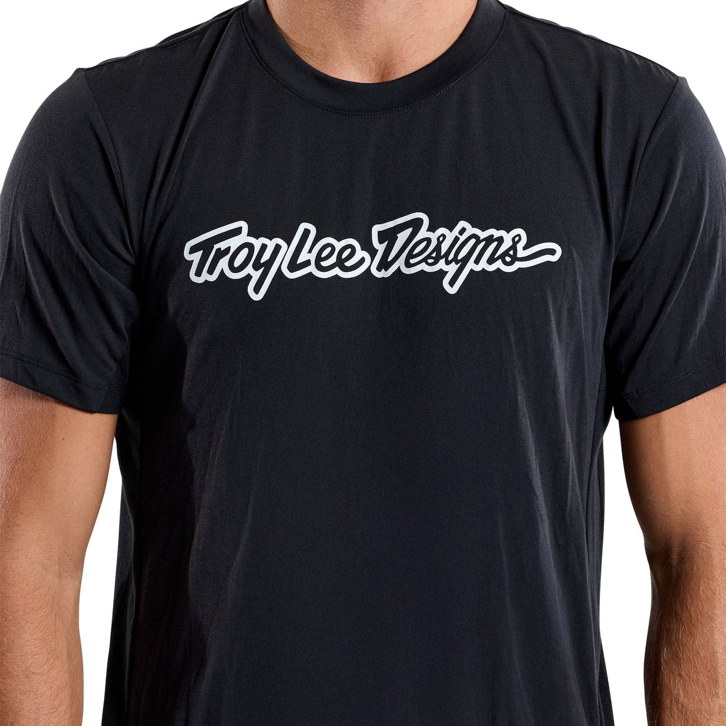 TLD Skyline Fahr-Kurzarm-T-Shirt Signature, Schwarz