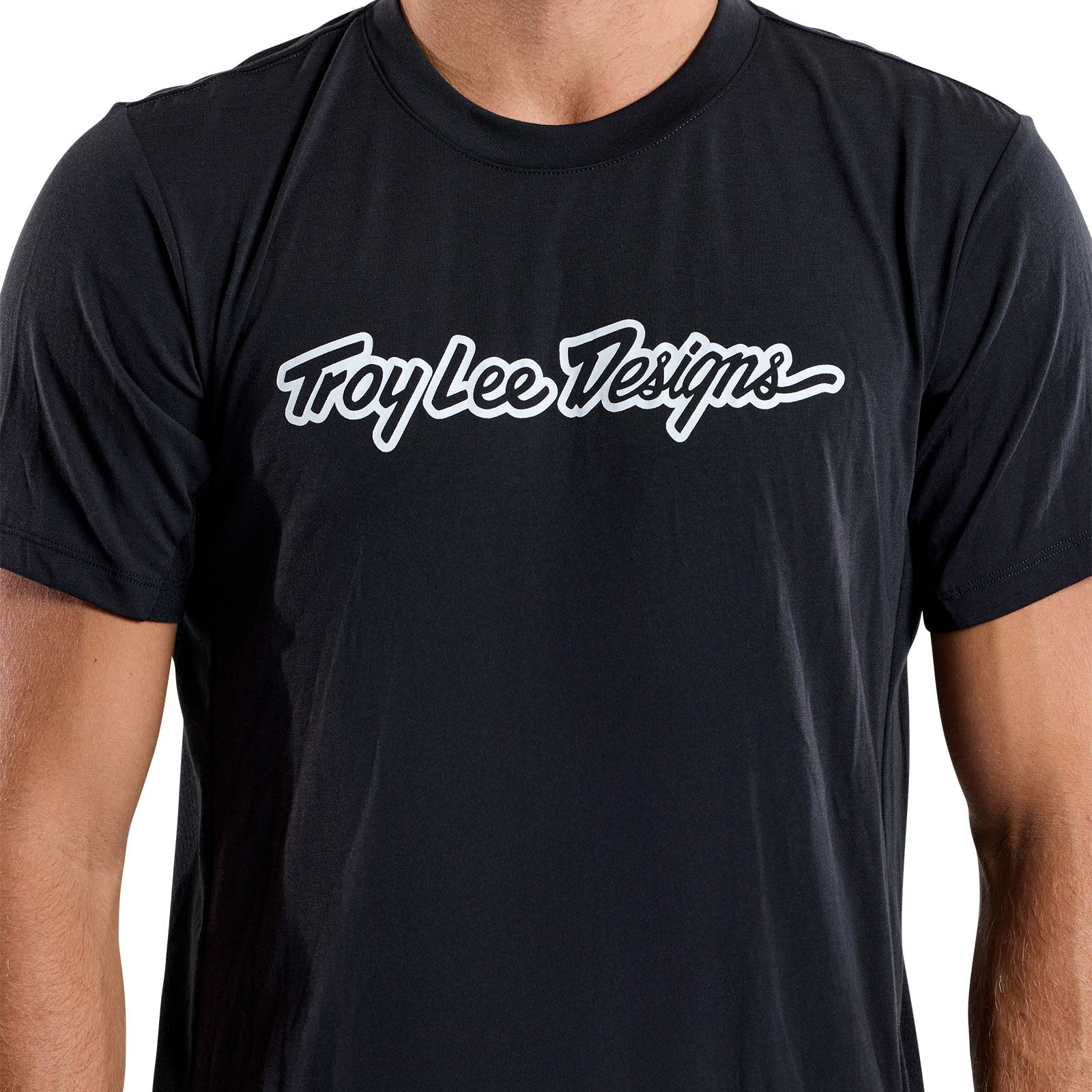 TLD Skyline Fahr-Kurzarm-T-Shirt Signature, Schwarz