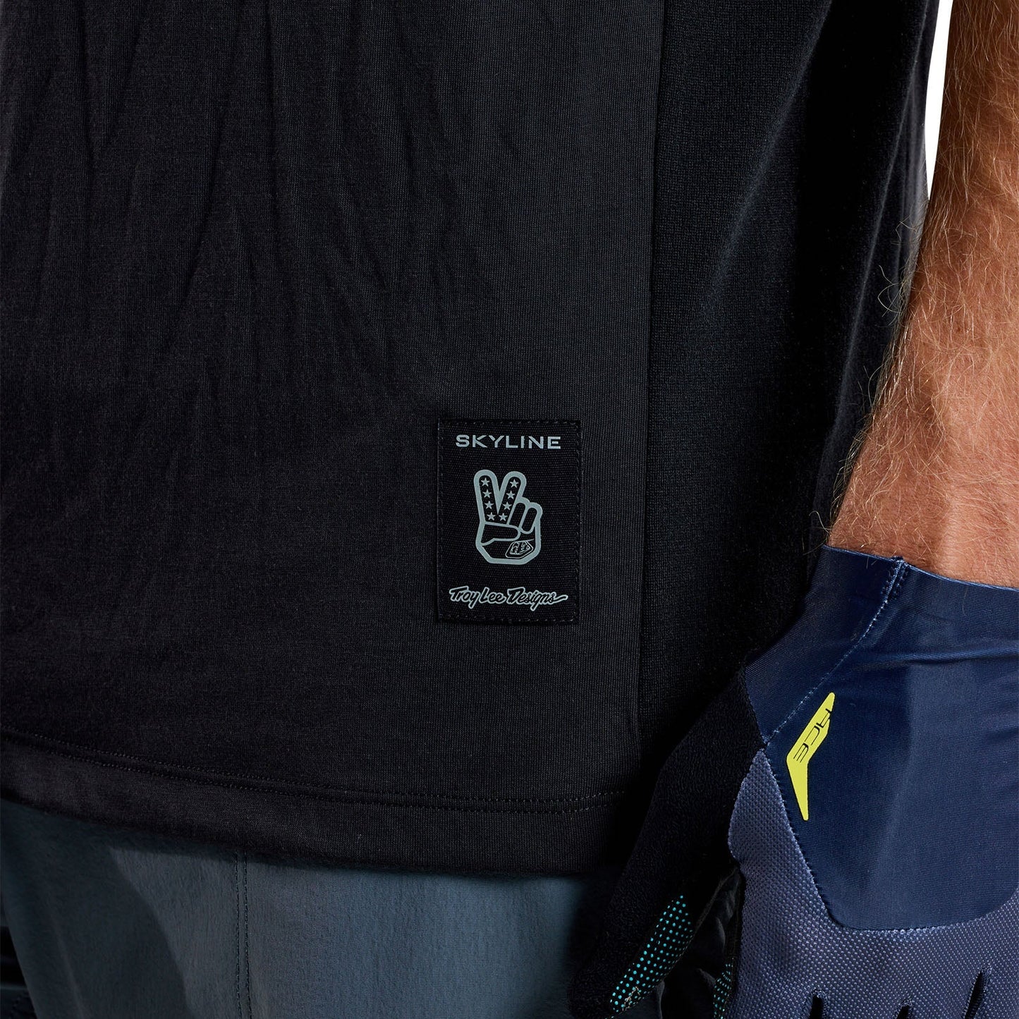 TLD Skyline Fahr-Kurzarm-T-Shirt Signature, Schwarz